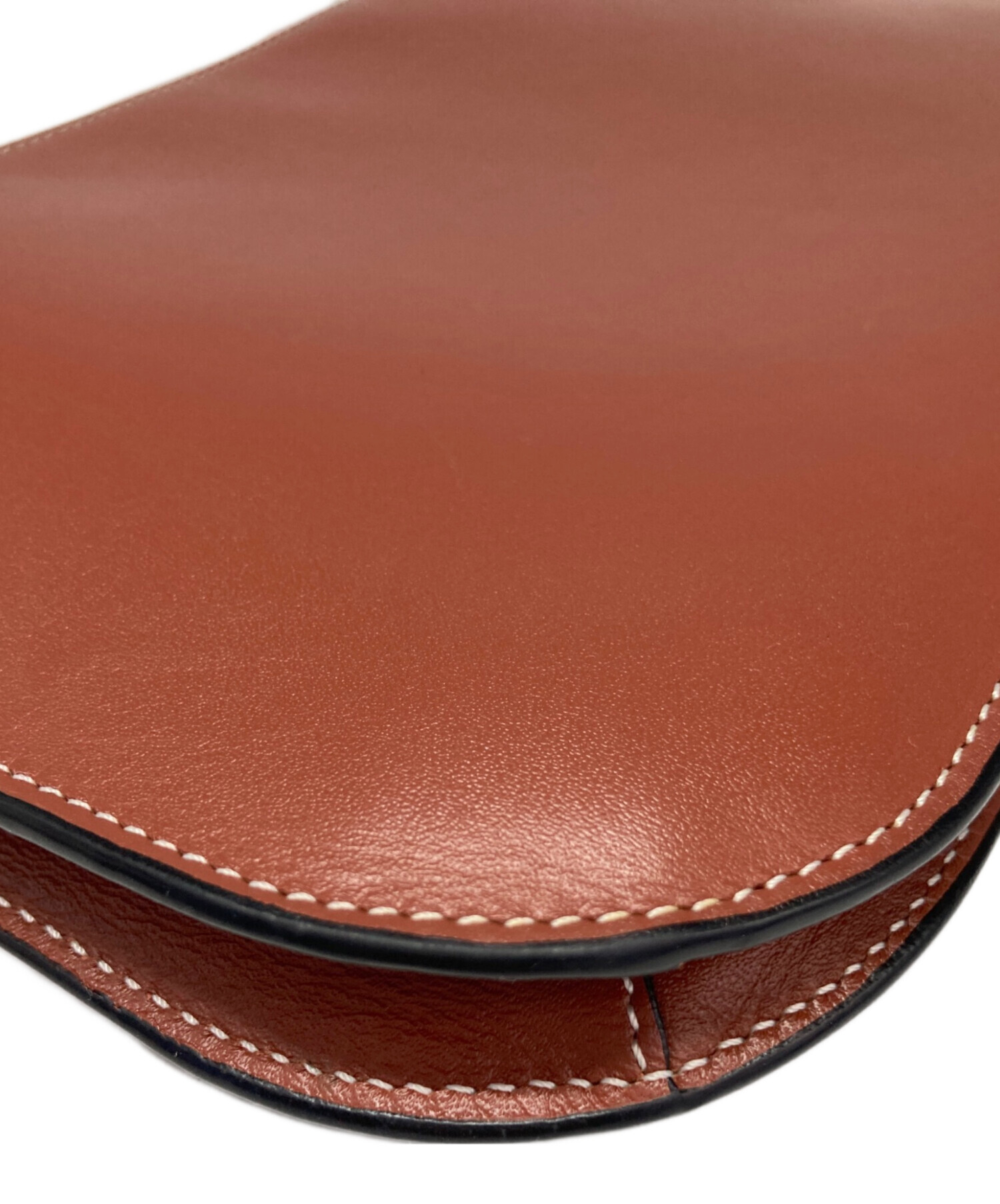 中古・古着通販】LOEWE (ロエベ) ゲートダブルジップポーチ ブラウン