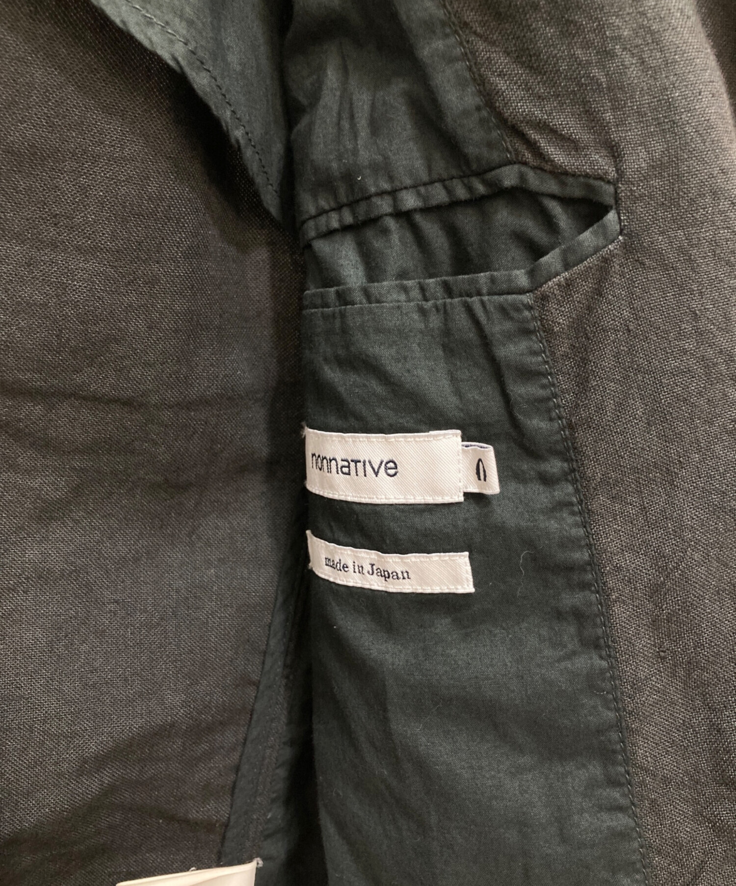 中古・古着通販】nonnative (ノンネイティブ) リネンジャケット カーキ