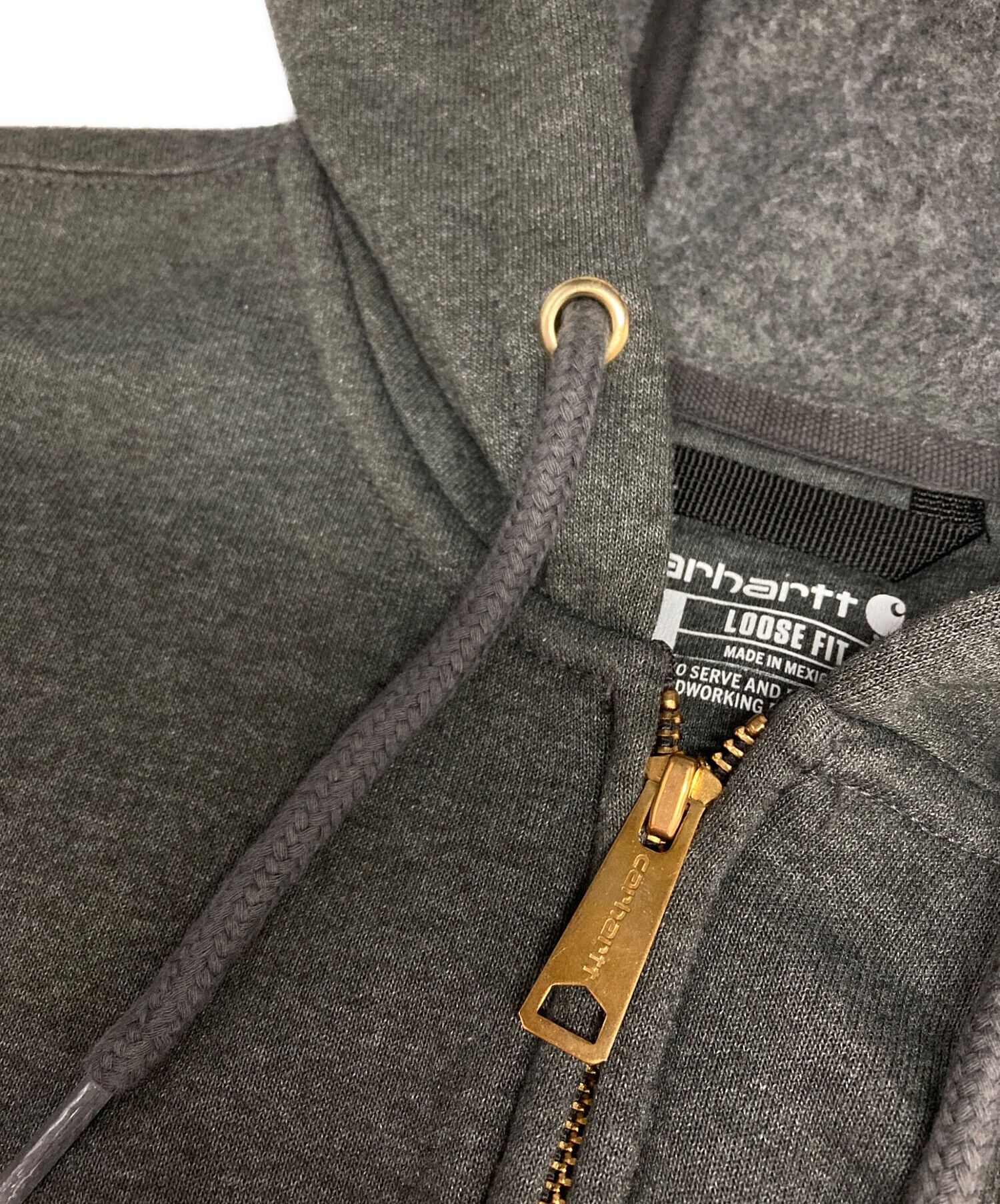 中古・古着通販】CarHartt (カーハート) ジップパーカー グレー サイズ