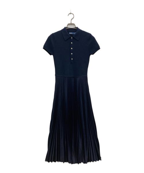 ラルフローレンpoloRalphLaurenプリーツポロシャツワンピース最終値下 ポロラルフローレン POLO RALPH LAUREN ホワイトxグレーボーダー