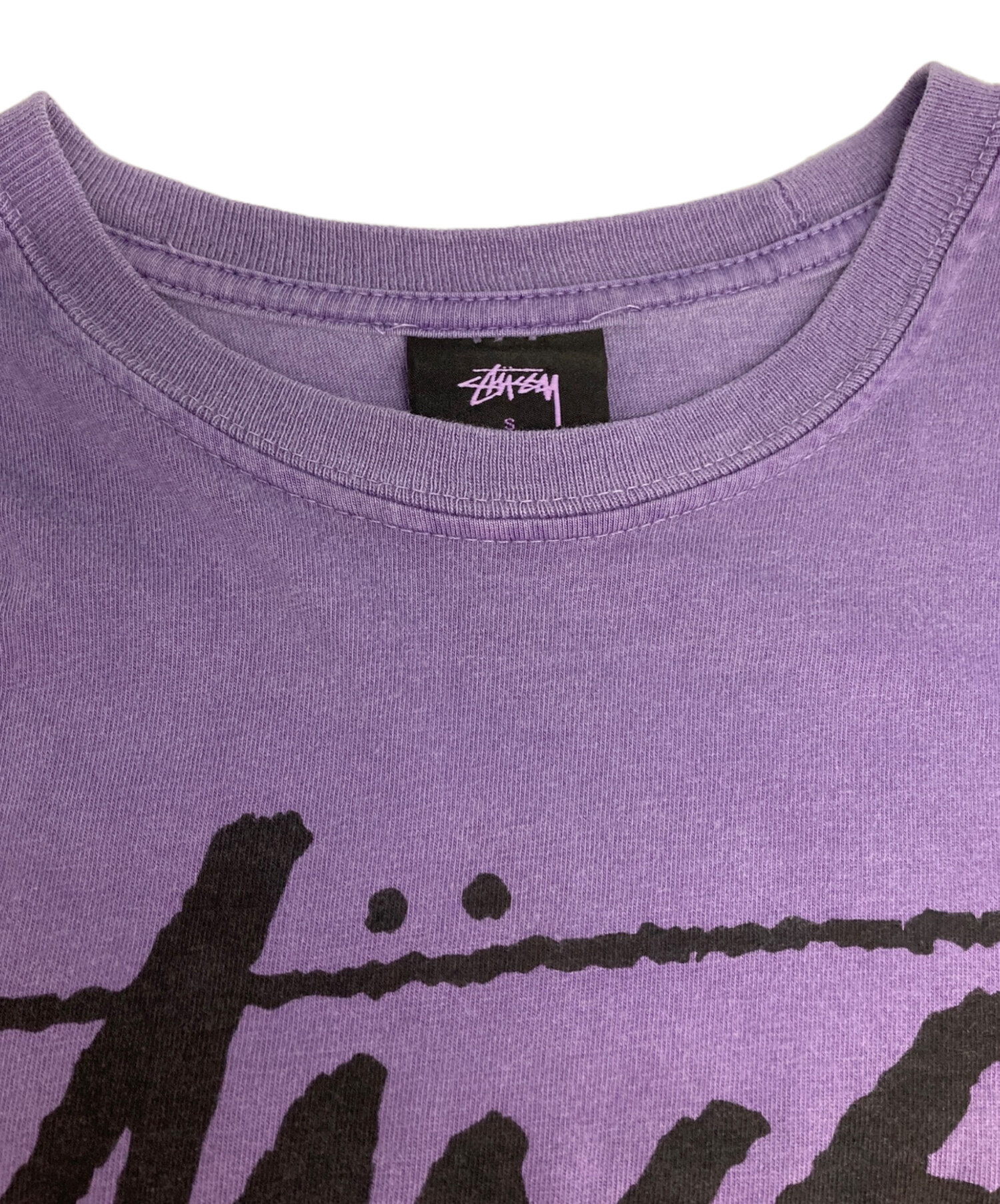 中古・古着通販】stussy (ステューシー) プリントTシャツ パープル 