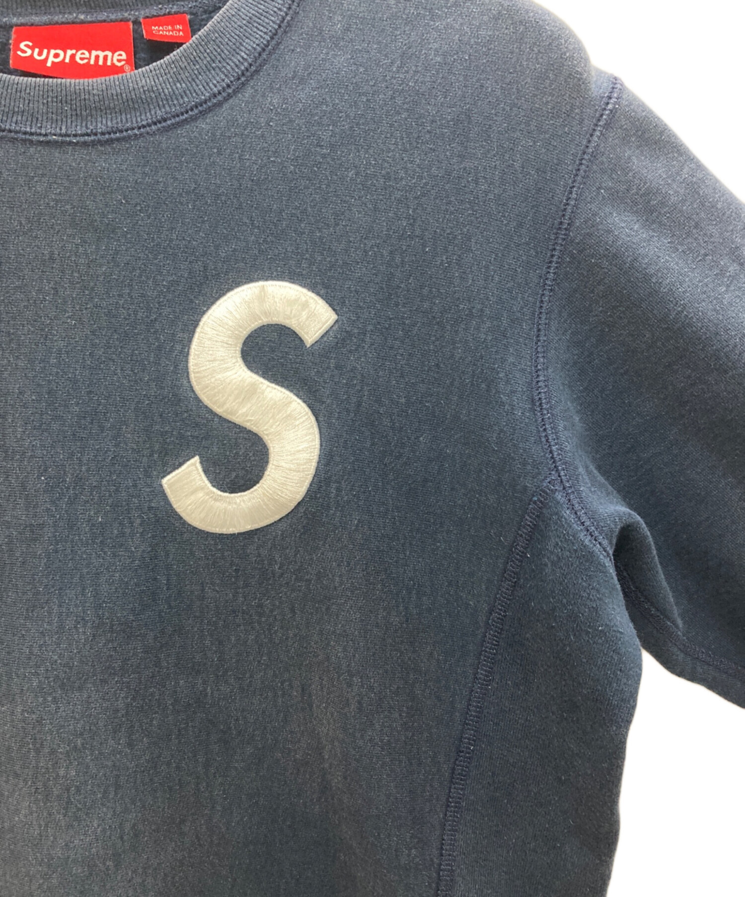 中古・古着通販】Supreme (シュプリーム) S Logo Crewneck ネイビー 
