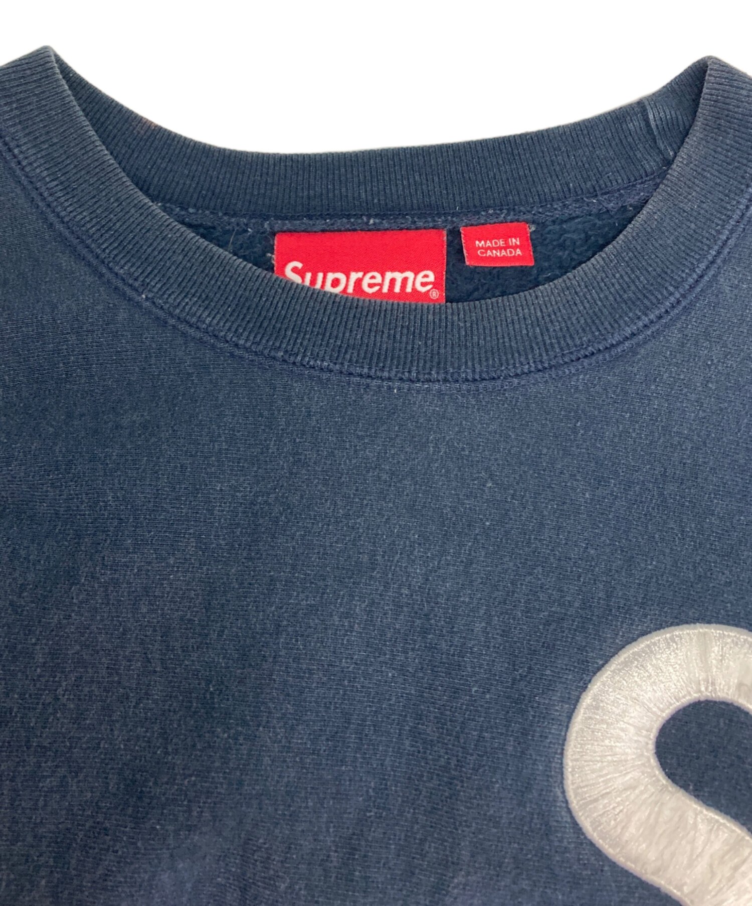 中古・古着通販】Supreme (シュプリーム) S Logo Crewneck ネイビー 