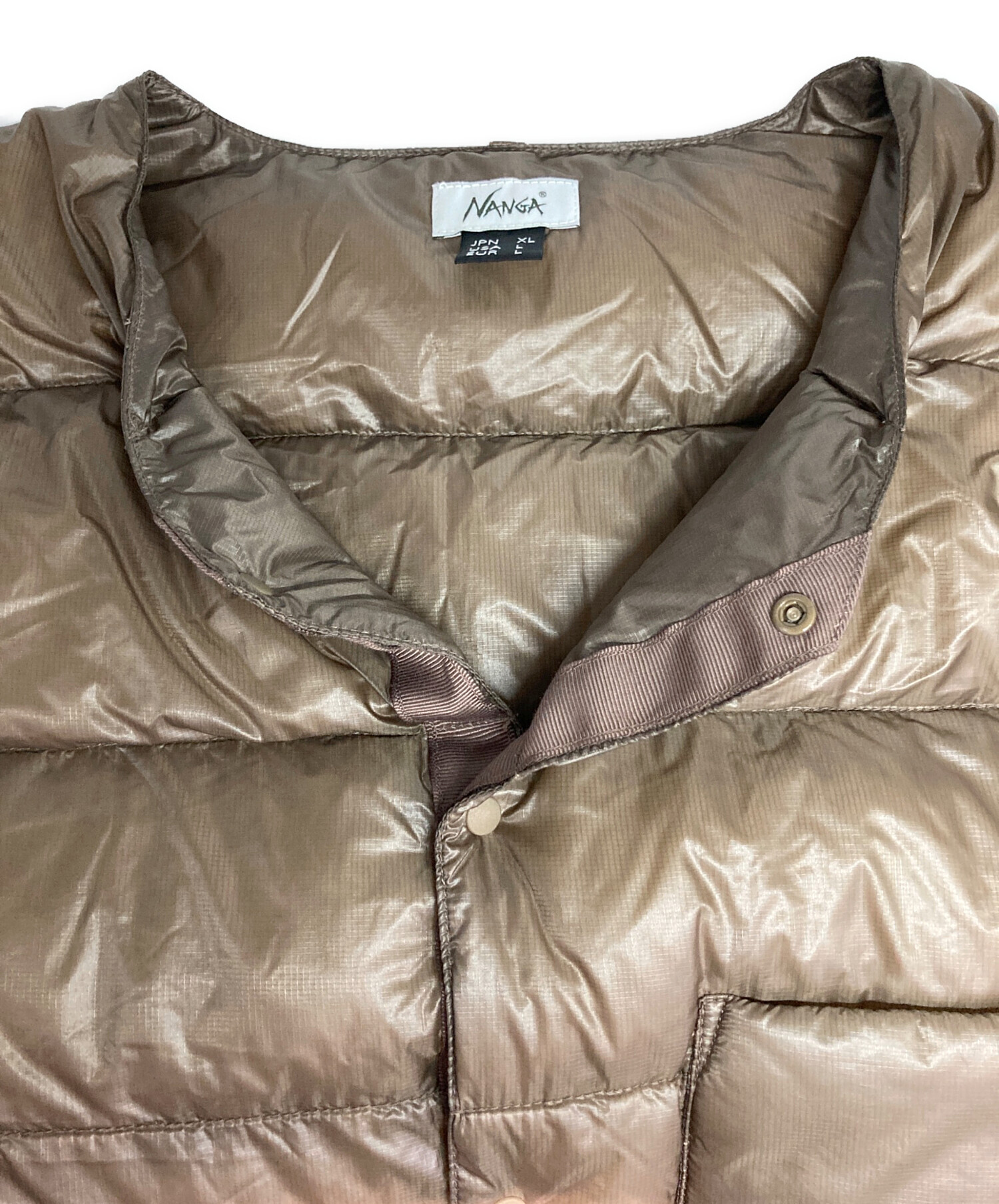 中古・古着通販】NANGA (ナンガ) インナーダウンベスト ブラウン