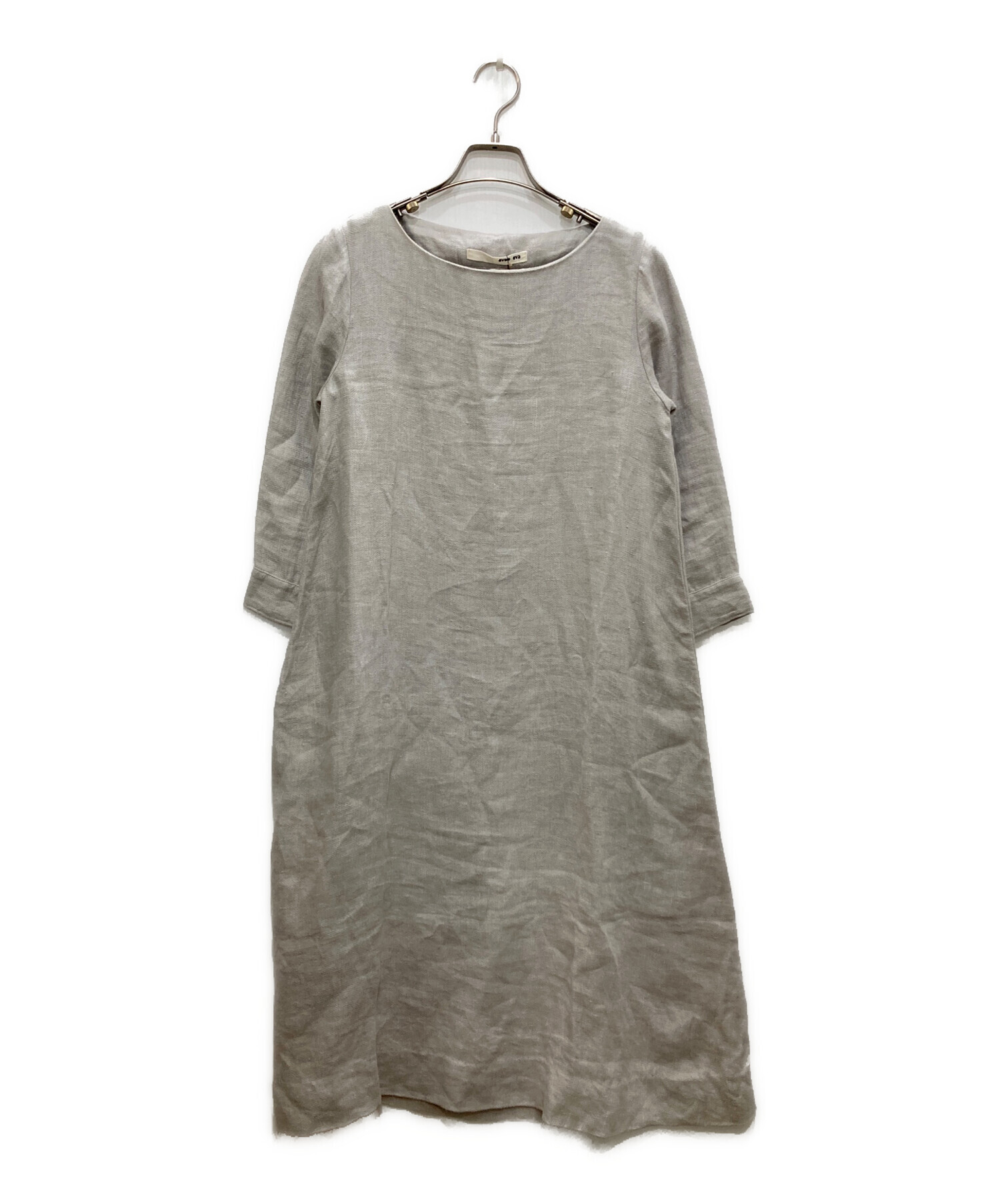 中古・古着通販】evam eva (エヴァムエヴァ) ヘンプリネンワンピース 