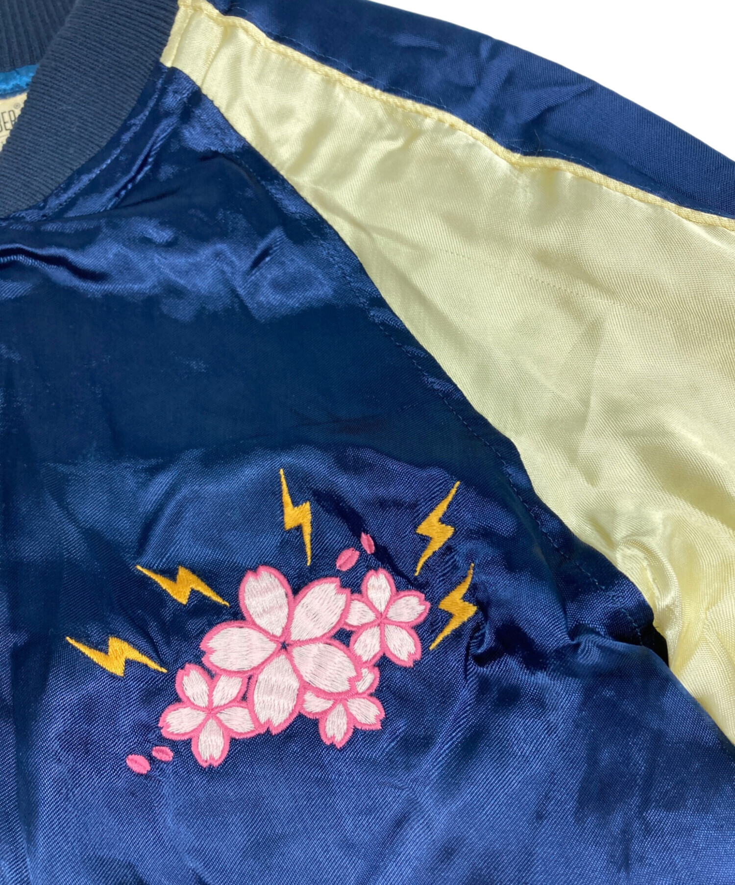 MAGIC NUMBER スカジャン ネイビーKAMAKURA刺繍Mサイズ 中古・古着通販】MAGIC NUMBER (マジックナンバー) スカジャン