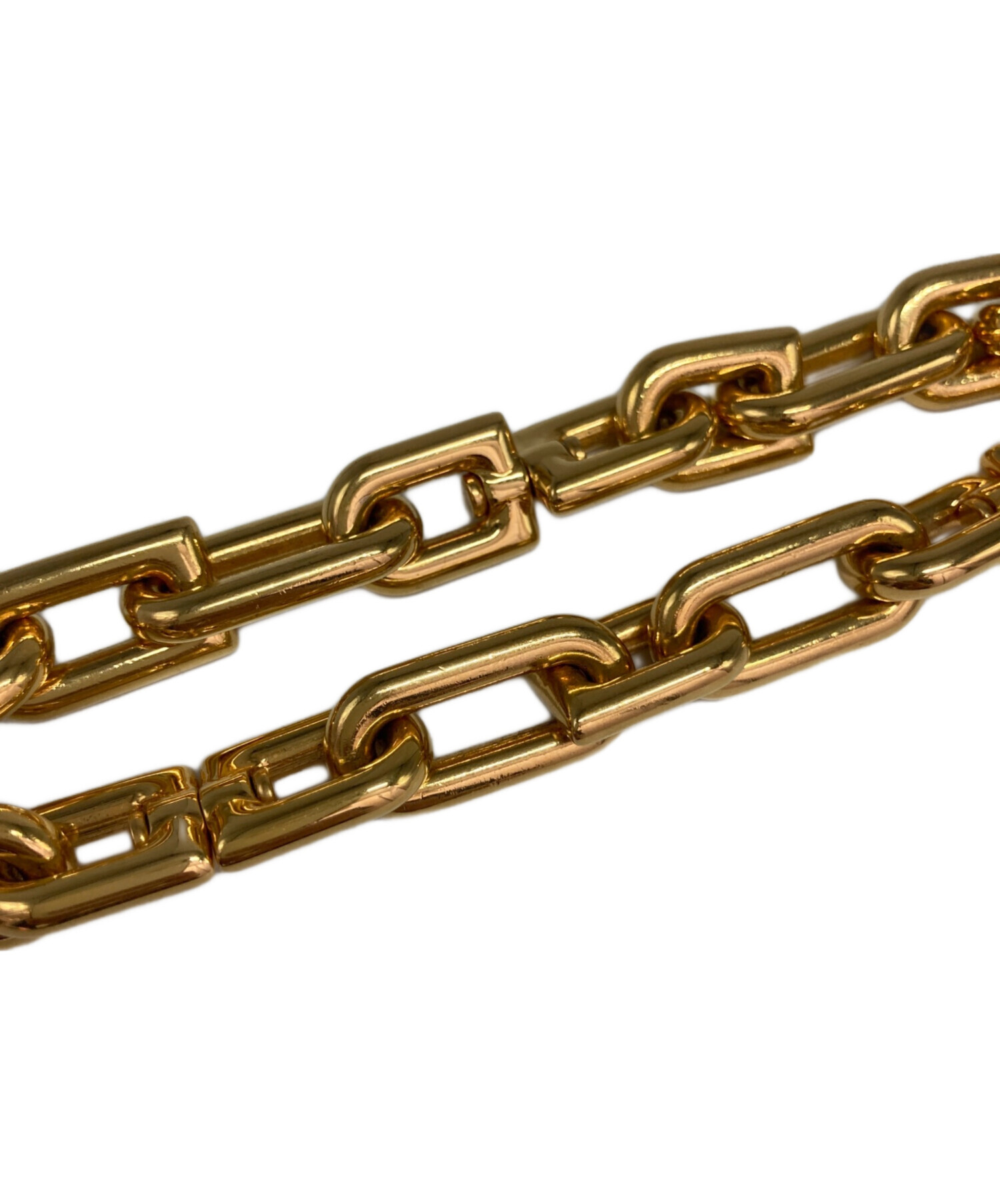 BALENCIAGA ゴールド ネックレス 中古・古着通販】BALENCIAGA (バレンシアガ) Bチェーンネックレス