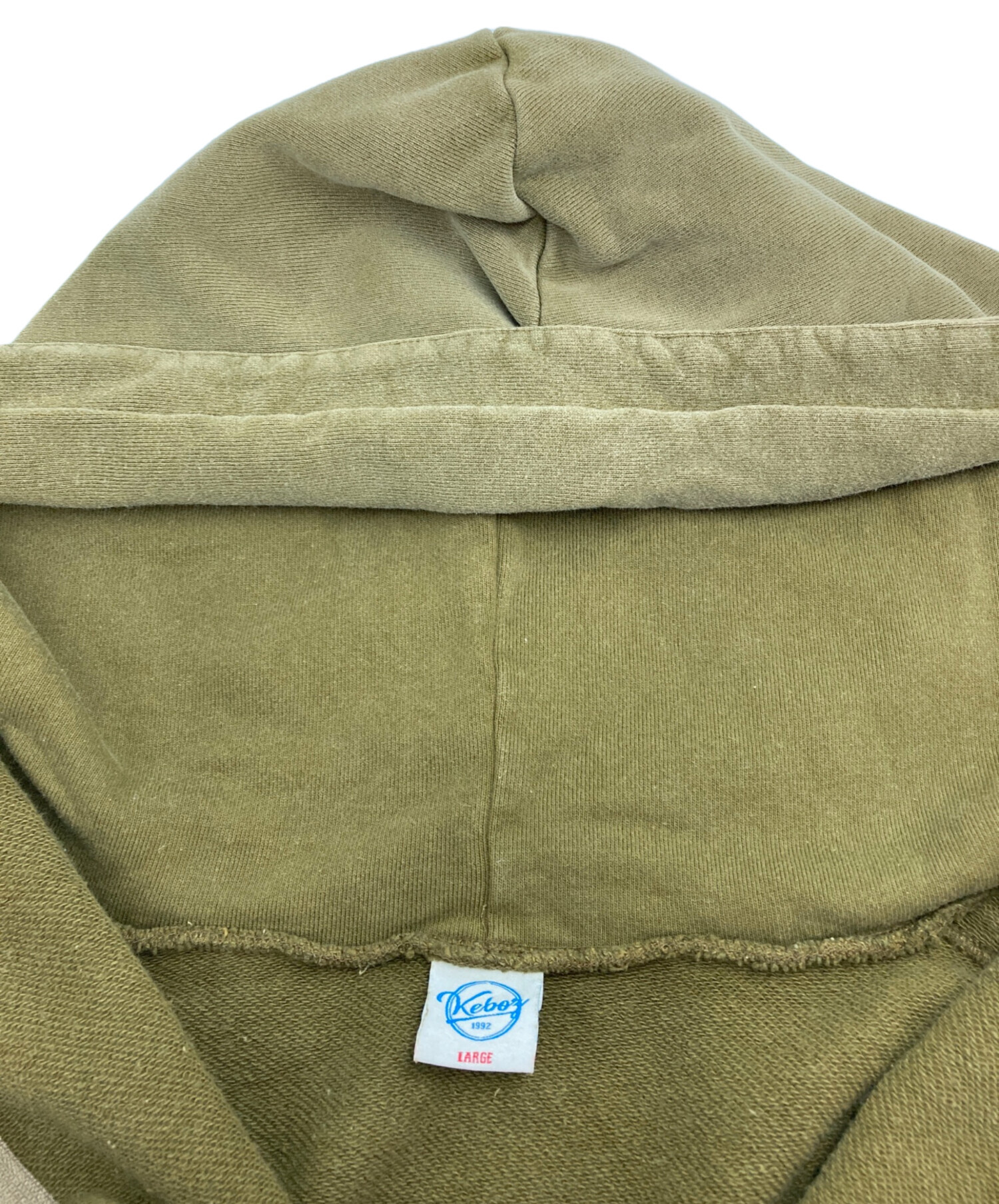 中古・古着通販】KEBOZ (ケボズ) ジップパーカー オリーブ サイズ:L 