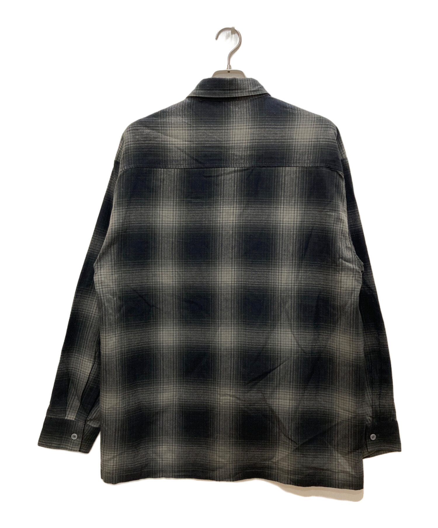 中古・古着通販】CalTop (キャルトップ) ネルシャツ ブラック サイズ 