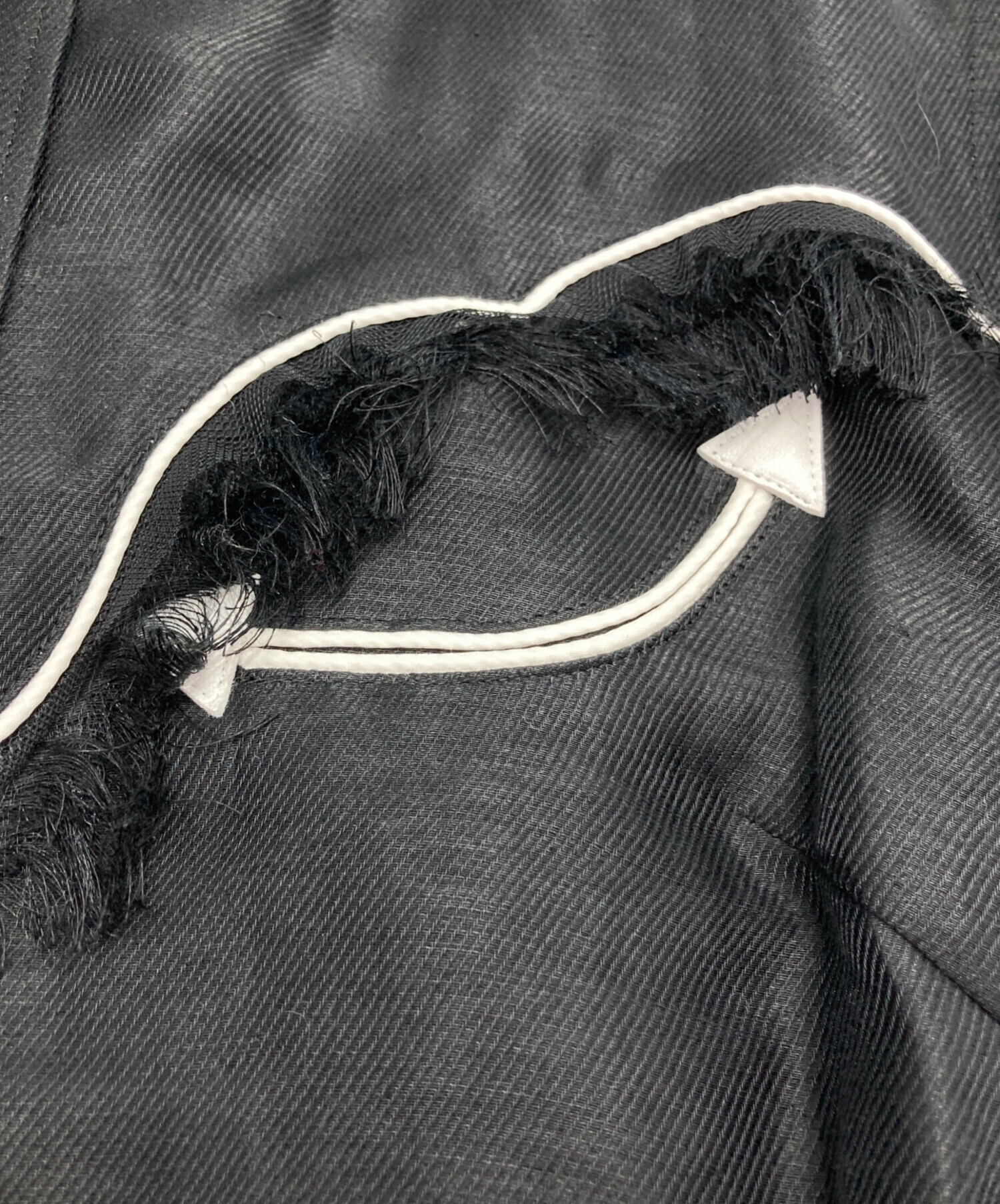 中古・古着通販】sacai (サカイ) リネン混 ドッキング ウエスタン