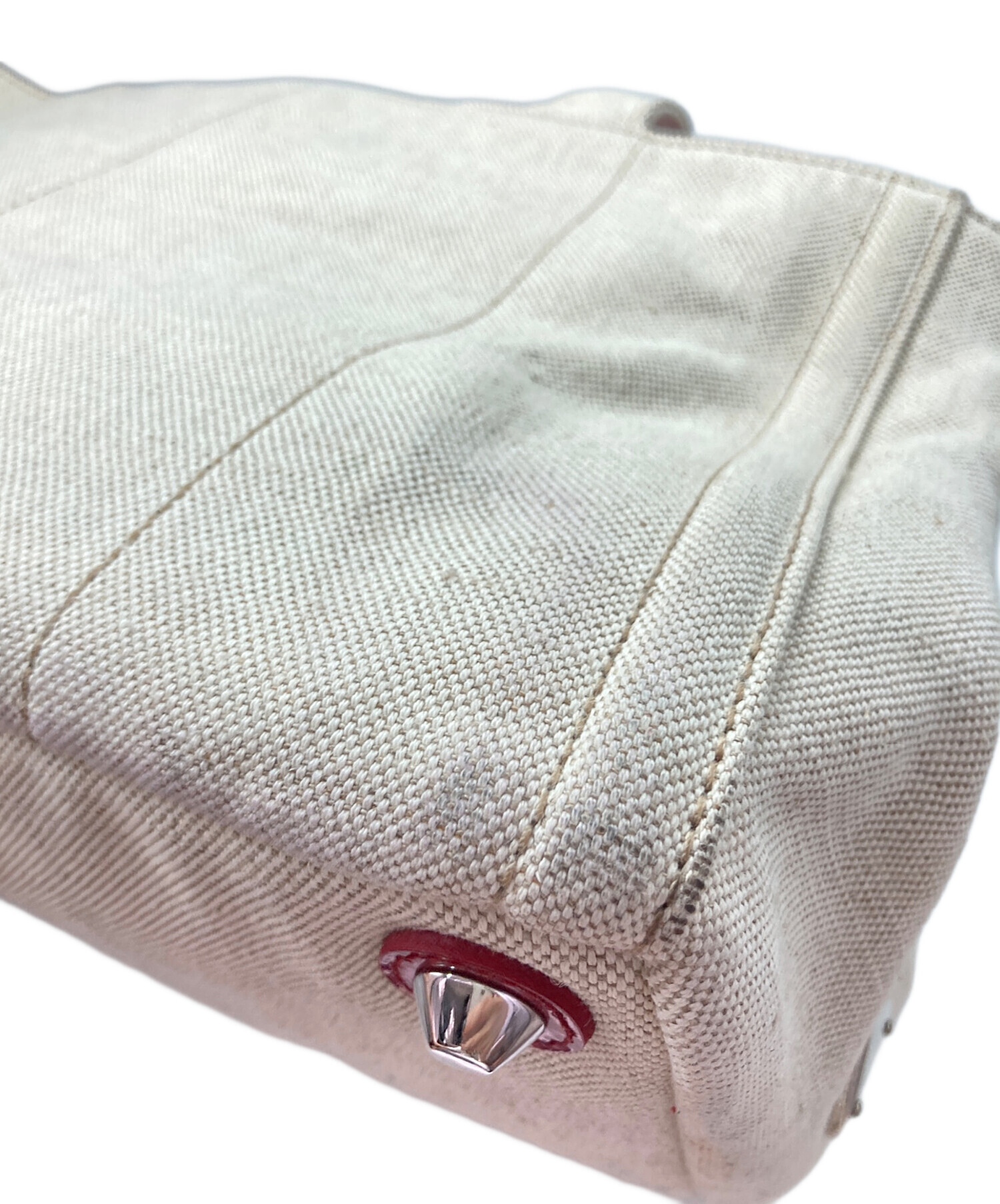 中古・古着通販】PRADA (プラダ) ハンドバッグ ベージュ｜ブランド 