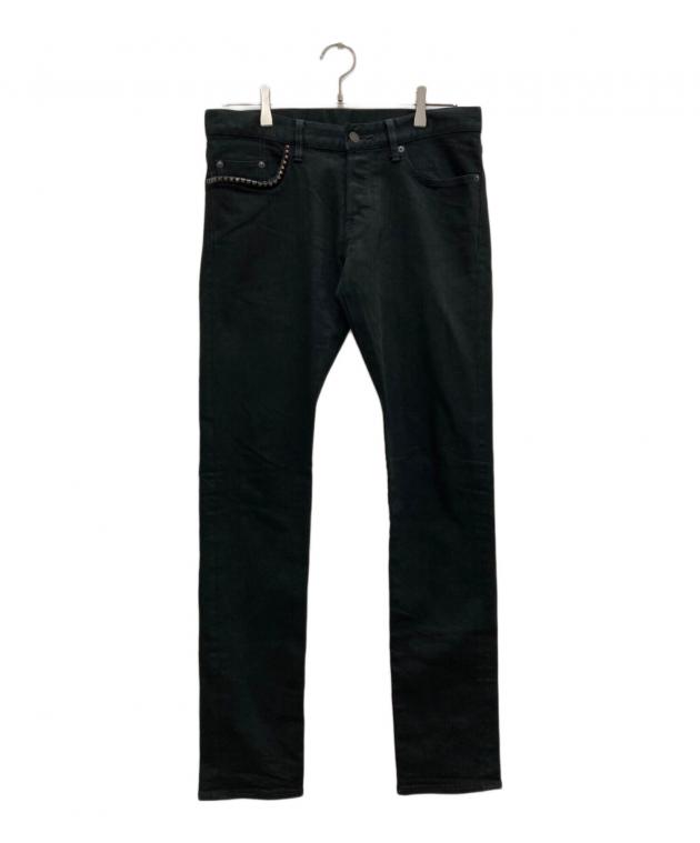 ●古着ヒステリックグラマー スタッズ加工 ブラックデニム W32 4AP2343 中古・古着通販】Hysteric Glamour (ヒステリックグラマー) スタッズ