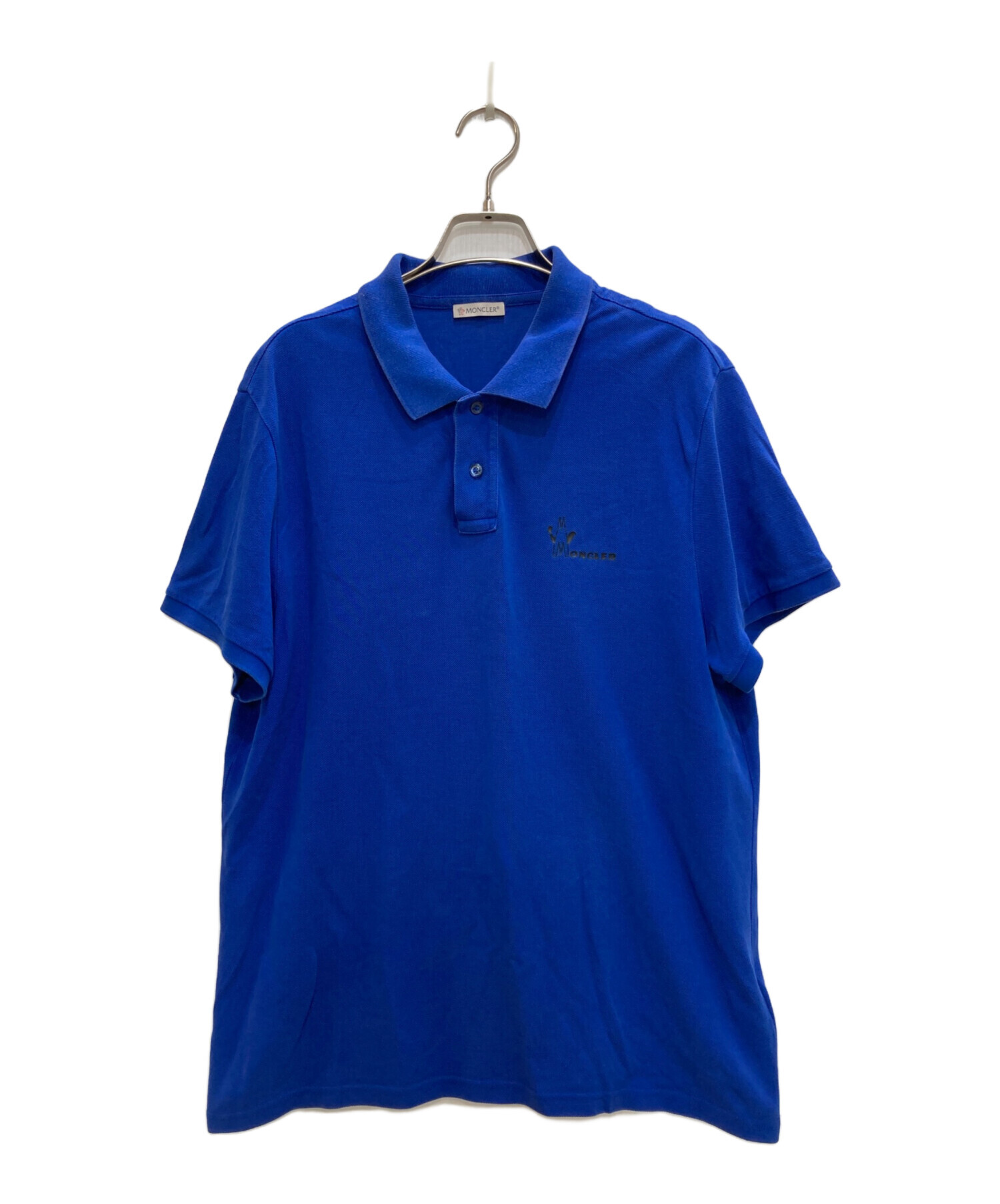 中古・古着通販】MONCLER (モンクレール) ポロシャツ ブルー サイズ 