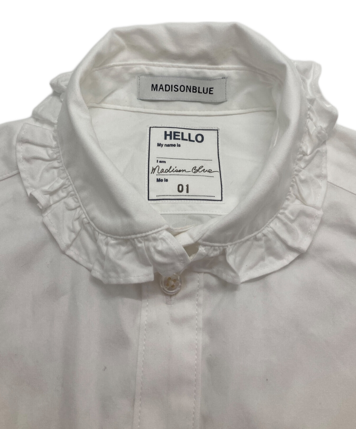中古・古着通販】MADISON BLUE (マディソンブルー) ROUND COLLAR FRILL