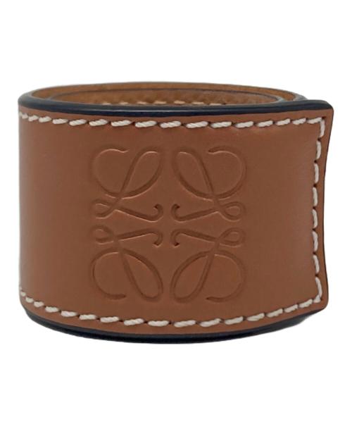 未使用 LOEWE スラップブレスレット ブラウン 中古・古着通販】LOEWE (ロエベ) スラップブレスレット ブラウン