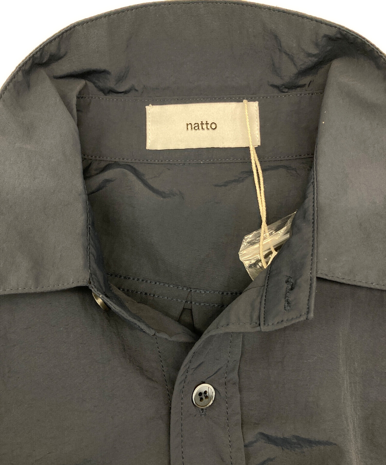 中古・古着通販】natto (ナット) loose silhouette nylon shirt/ルーズ 