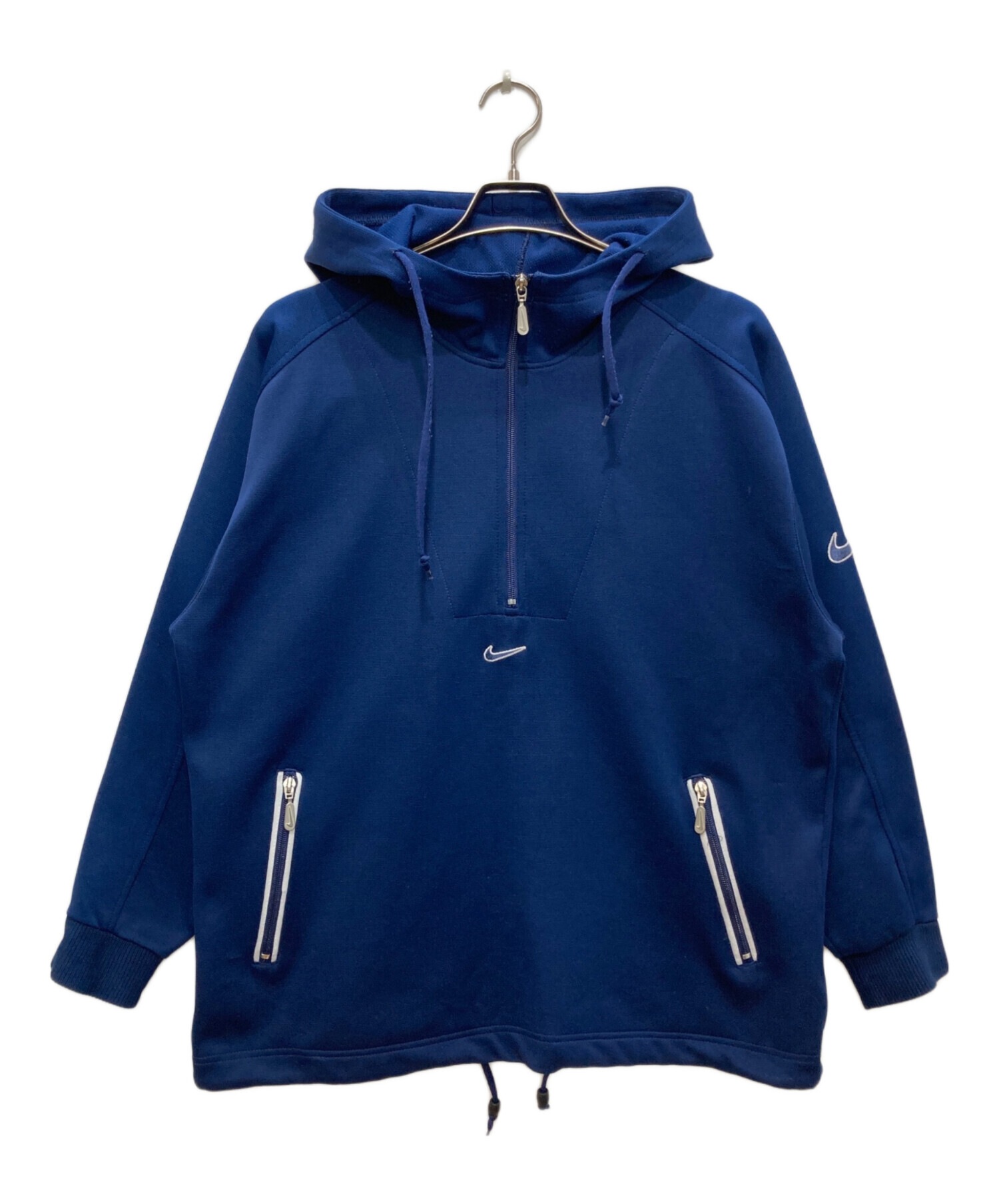 中古・古着通販】NIKE (ナイキ) ハーフジップパーカー ネイビー サイズ