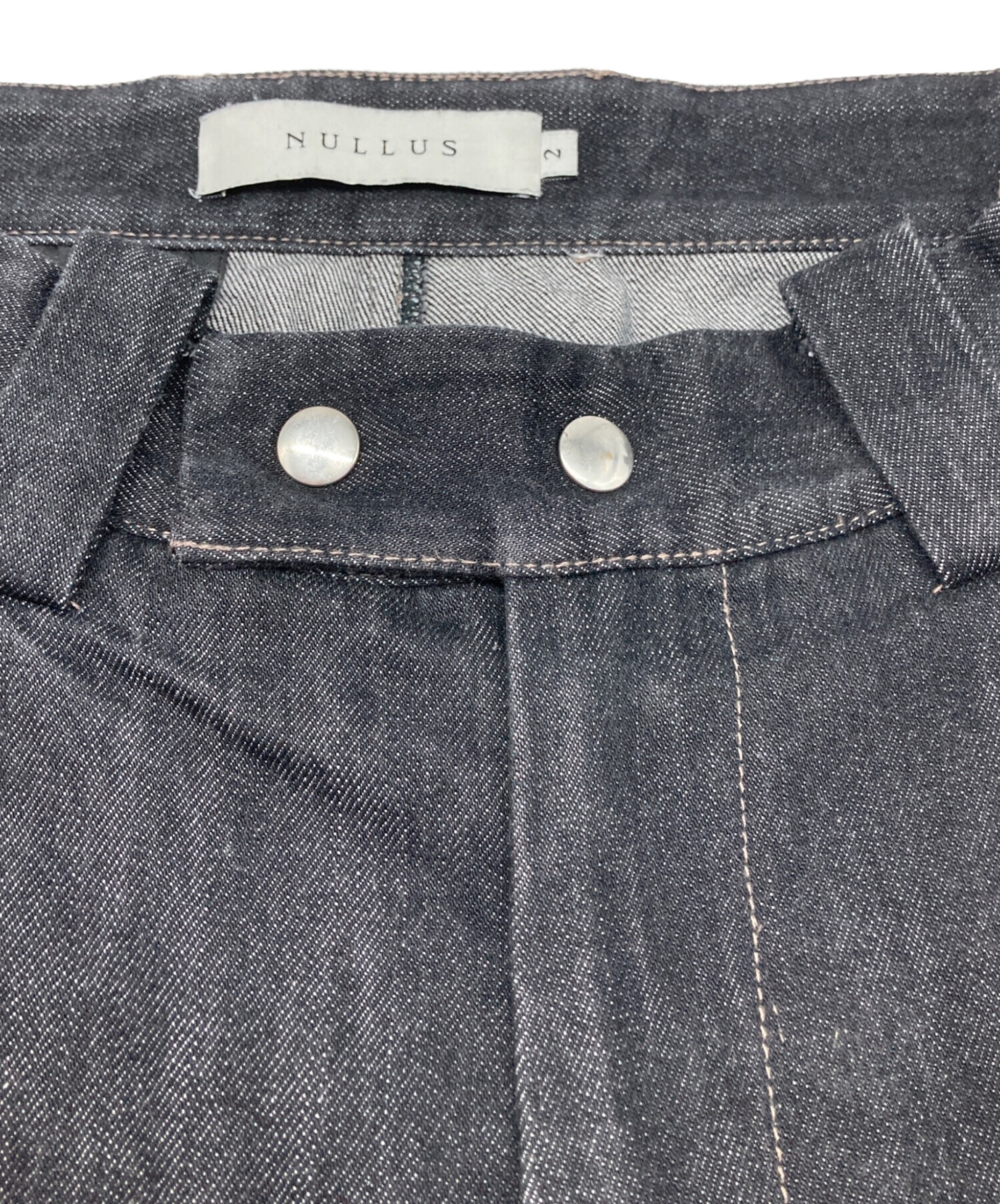 中古・古着通販】NULLUS (ヌールス) wide denim pants/ワイド デニム