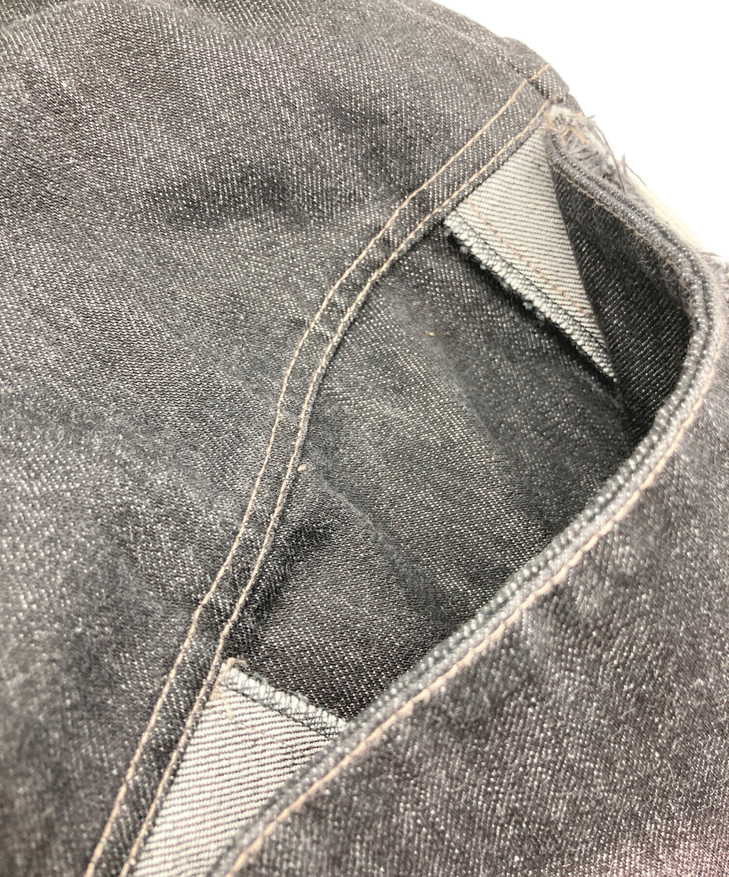中古・古着通販】NULLUS (ヌールス) wide denim pants/ワイド デニム