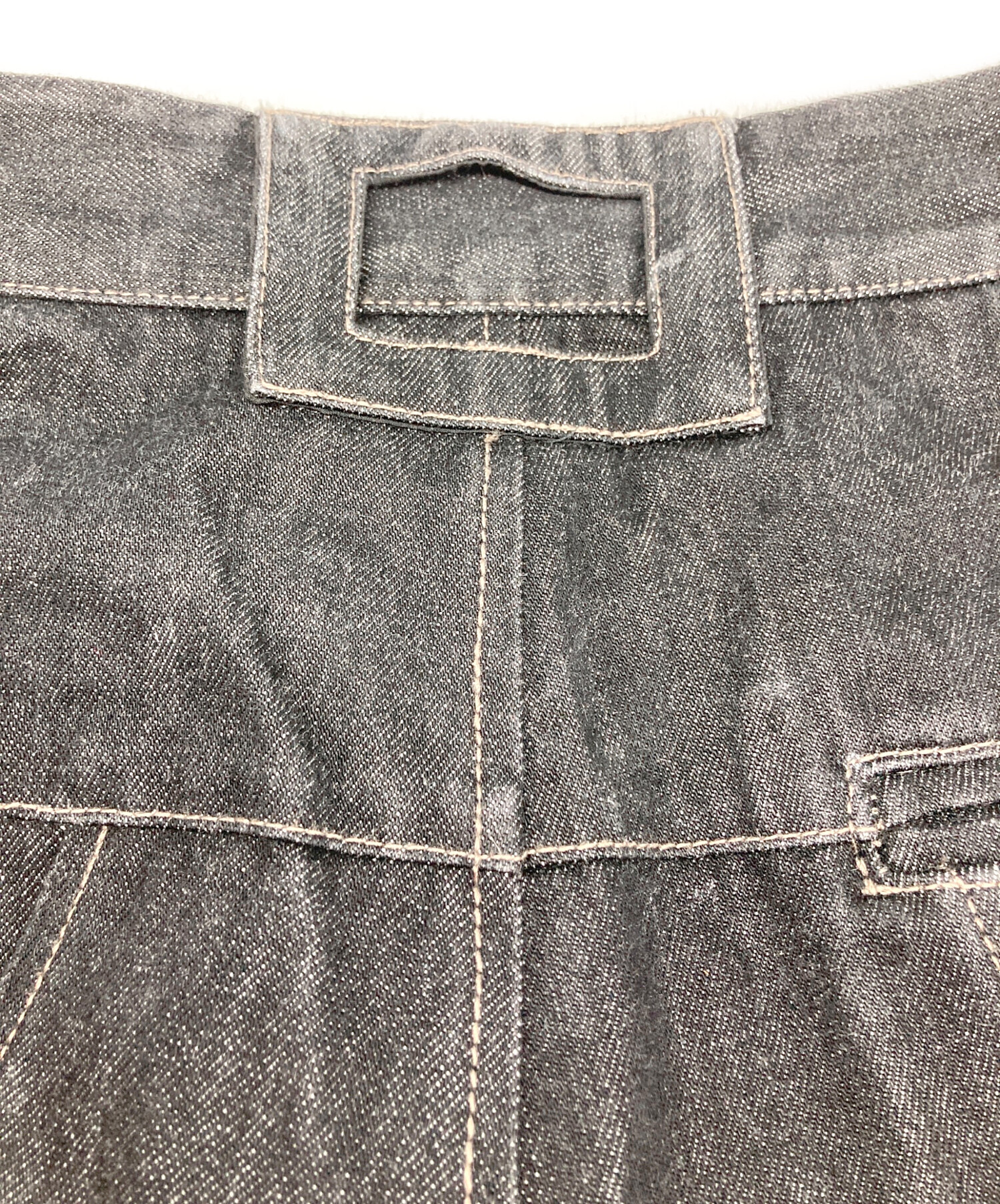 中古・古着通販】NULLUS (ヌールス) wide denim pants/ワイド デニム