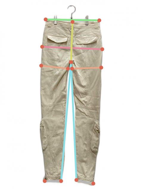 中古・古着通販】DIESEL (ディーゼル) スリムカーゴパンツ アイボリー