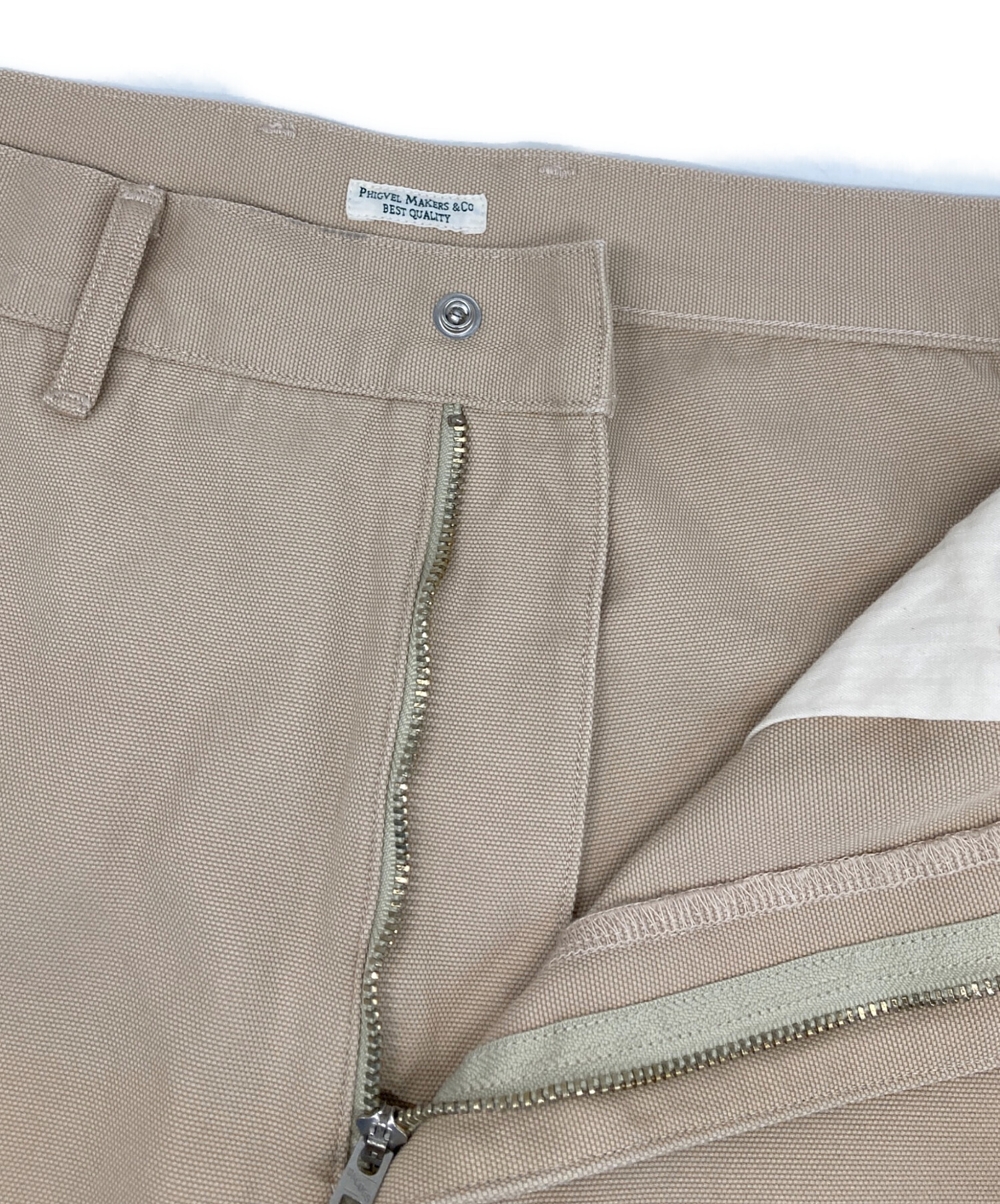 中古・古着通販】PHIGVEL (フィグベル) DUCK CLOTH DOUBLE KNEE SHORTS
