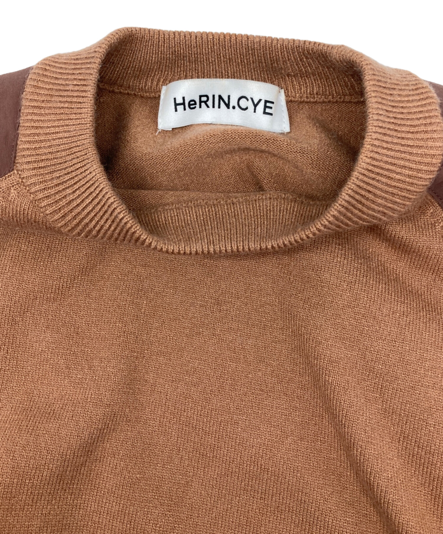 中古・古着通販】HeRIN.CYE (ヘリンドットサイ) Elbow patch knit