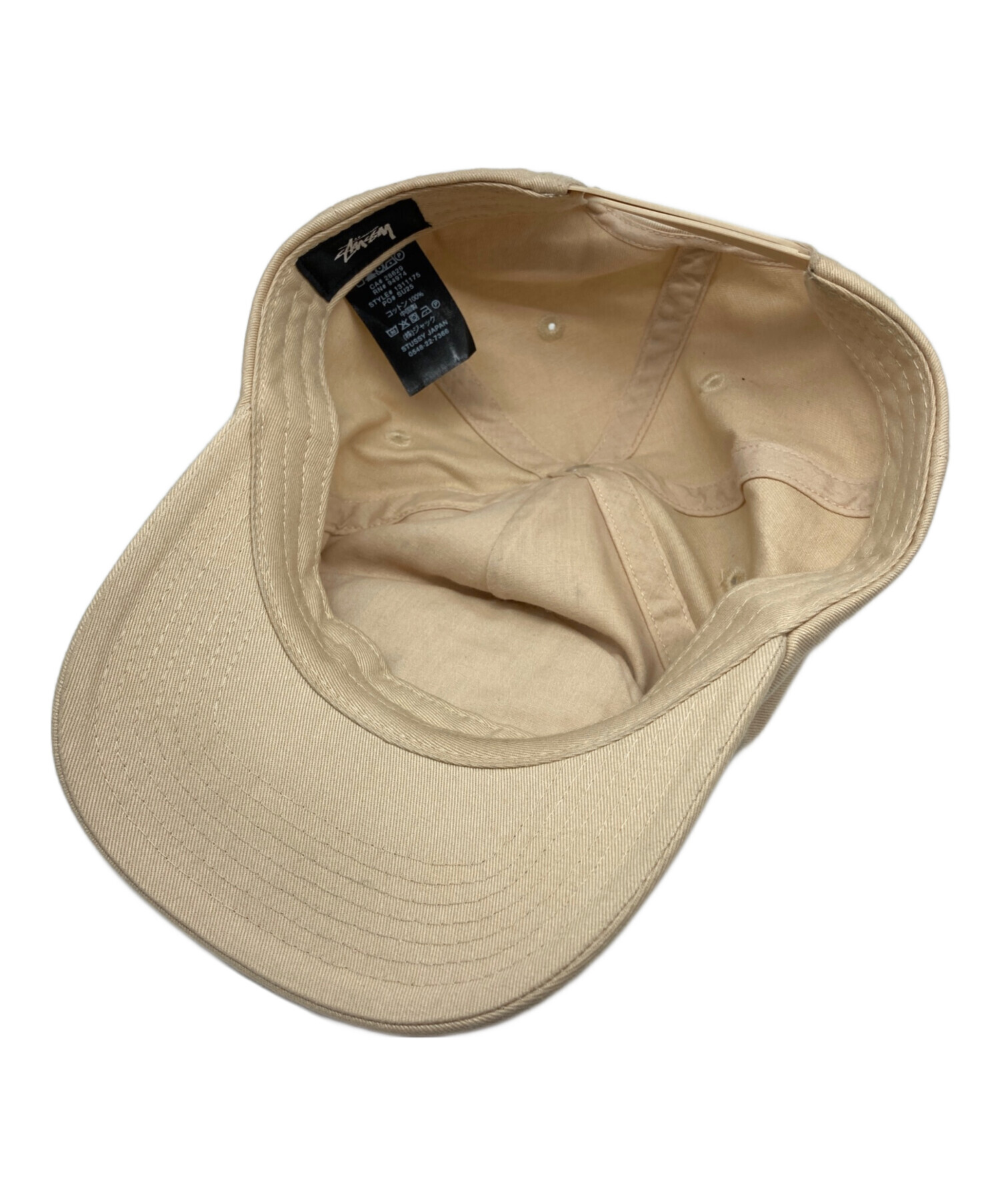 中古・古着通販】stussy (ステューシー) キャップ ホワイト｜ブランド