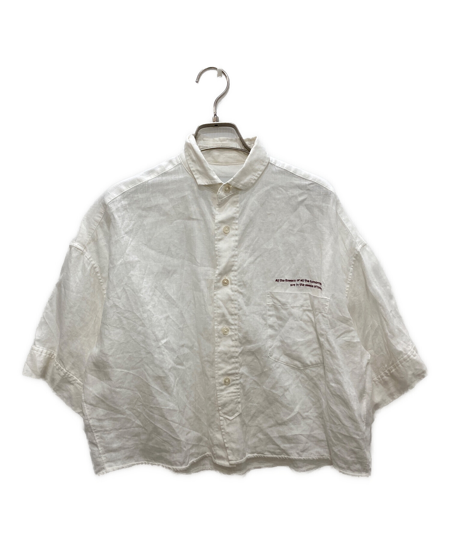 中古・古着通販】TICCA (ティッカ) 別注リネン半袖エンブロイダイリー