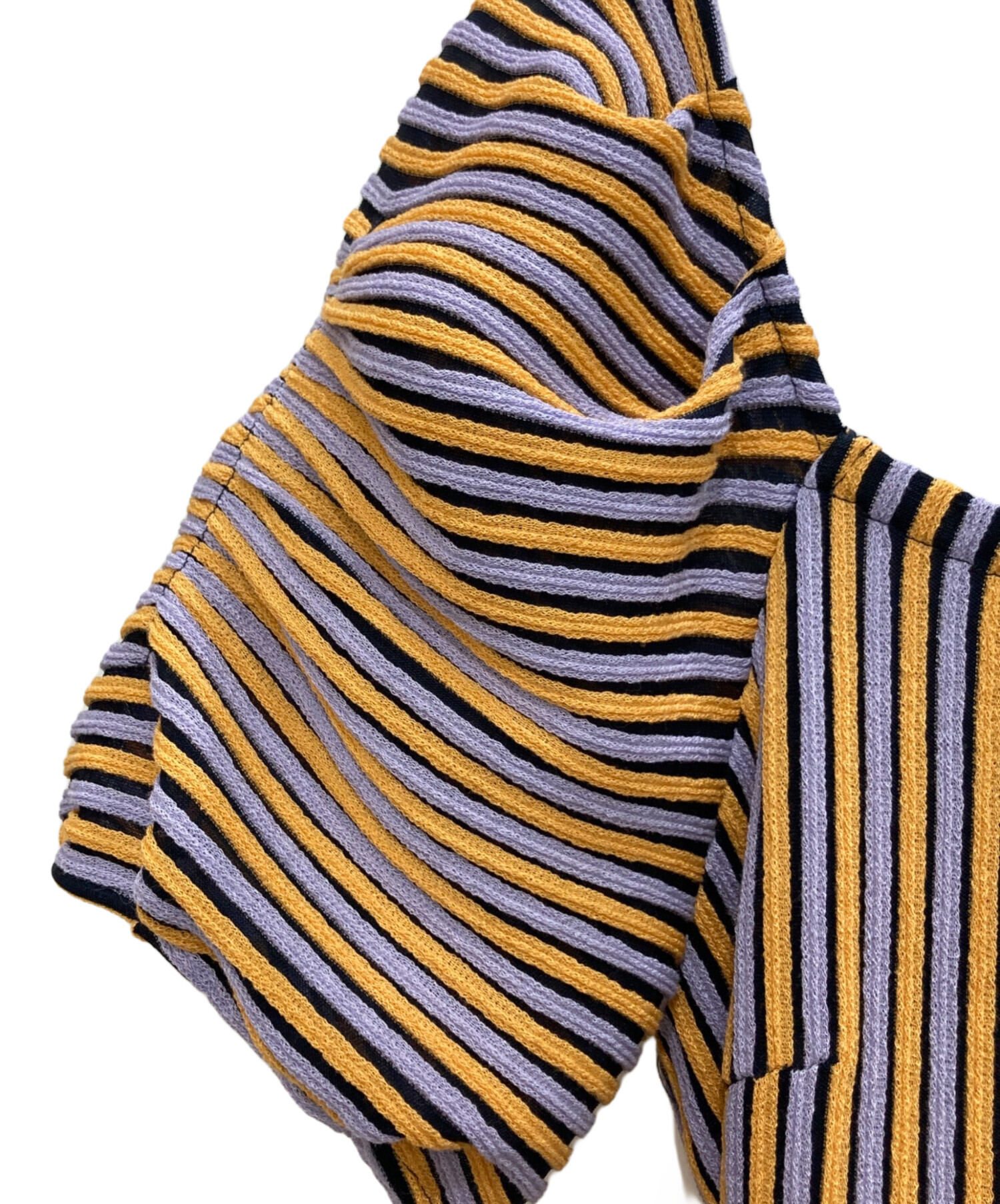 GRACE CONTINENTAL (グレースコンチネンタル) シアーリップルカットワンピース マルチカラー サイズ:36