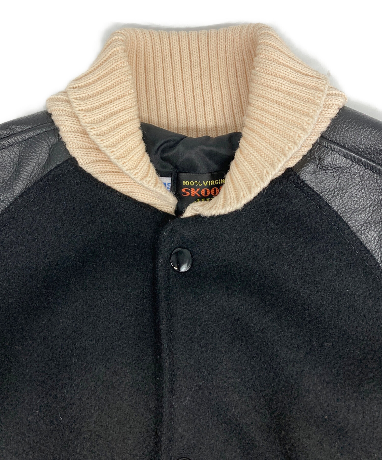 中古・古着通販】skookum (スクーカム) スタジャン ブラック サイズ:32