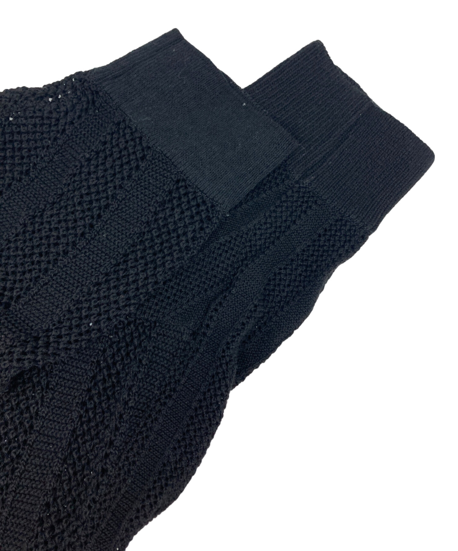 中古・古着通販】YOKE (ヨーク) COTTON MESH STRIPE CREWNECK SWEATER 
