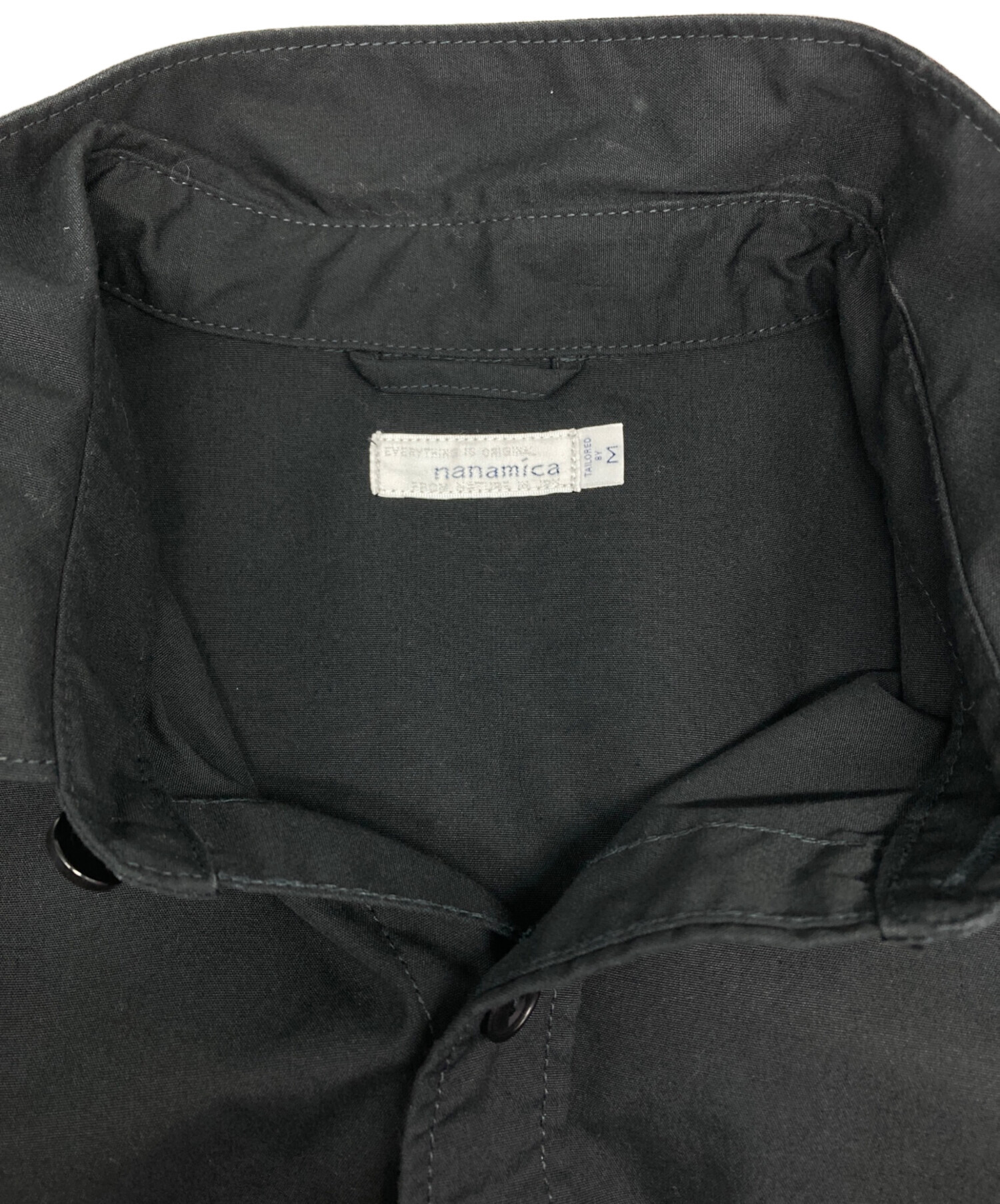 【未使用】ナナミカ Utility Light Wind Shirt 黒 M 中古・古着通販】nanamica (ナナミカ) Utility Light Wind Shirt