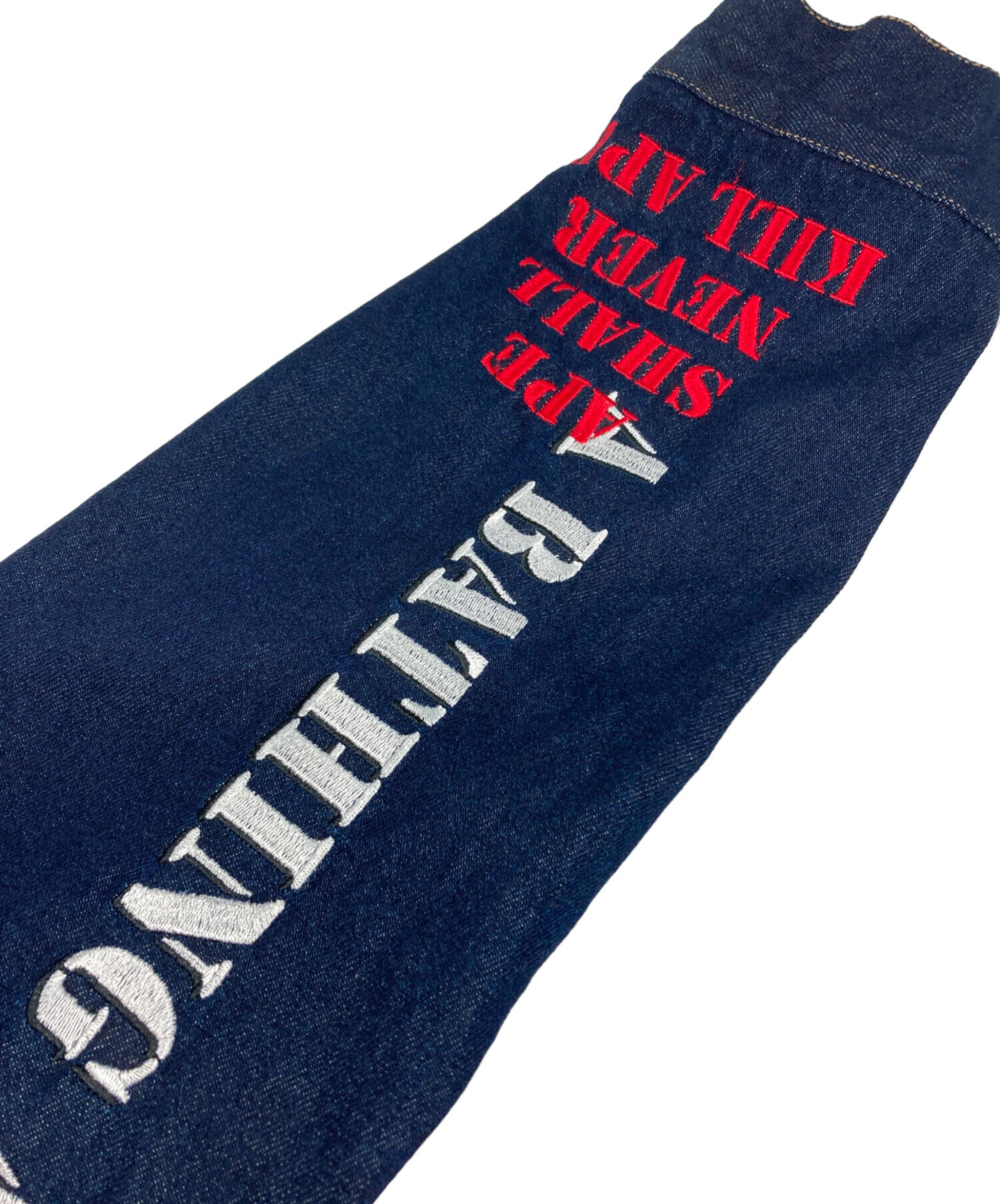 中古・古着通販】A BATHING APE (ア ベイシング エイプ) 袖ロゴデニム