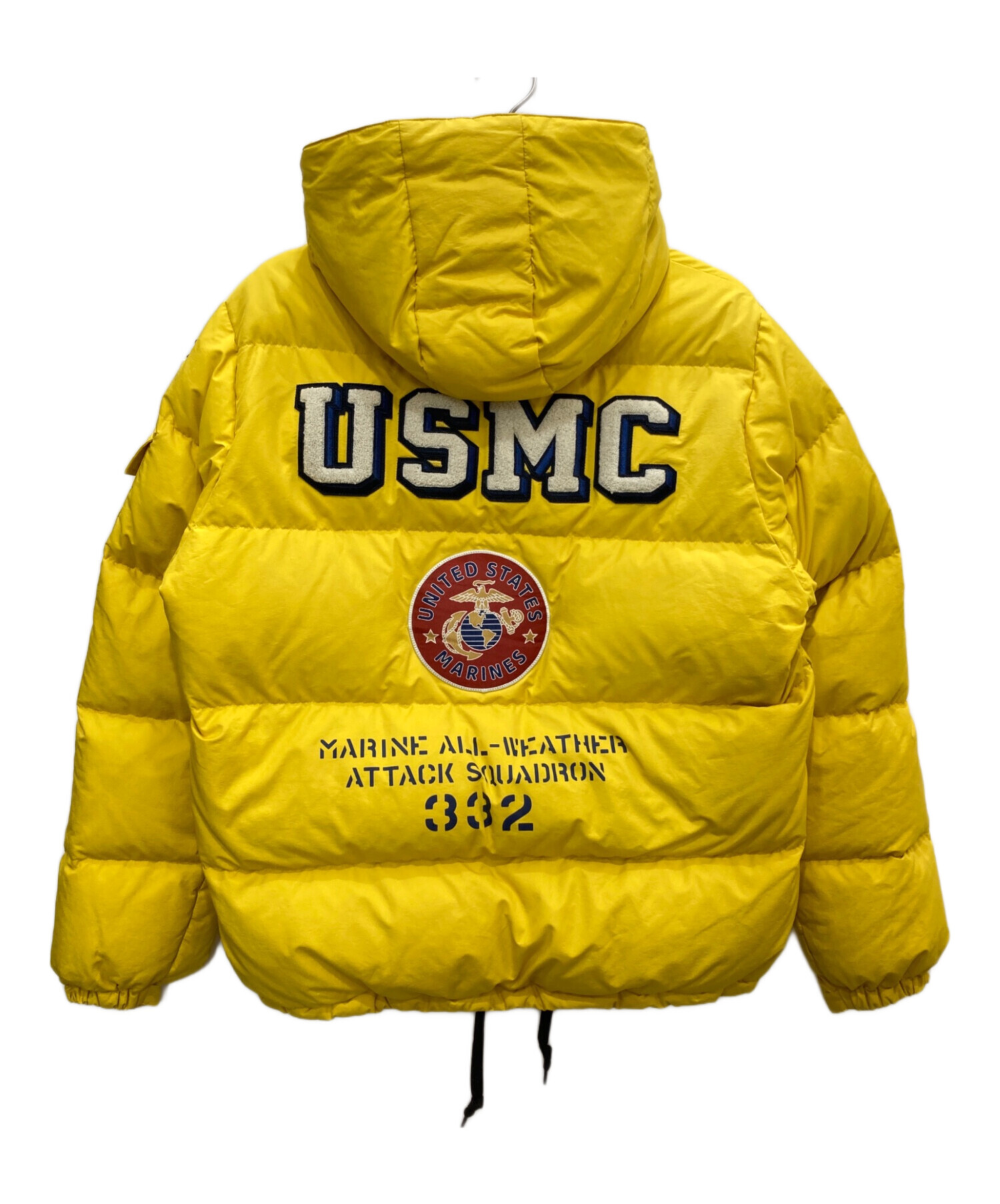 L アヴィレックス 高機能中綿エコダウン ハイネック ボリュームダウン イエロー L アヴィレックス 高機能中綿エコダウン ハイネック ボリュームダウン