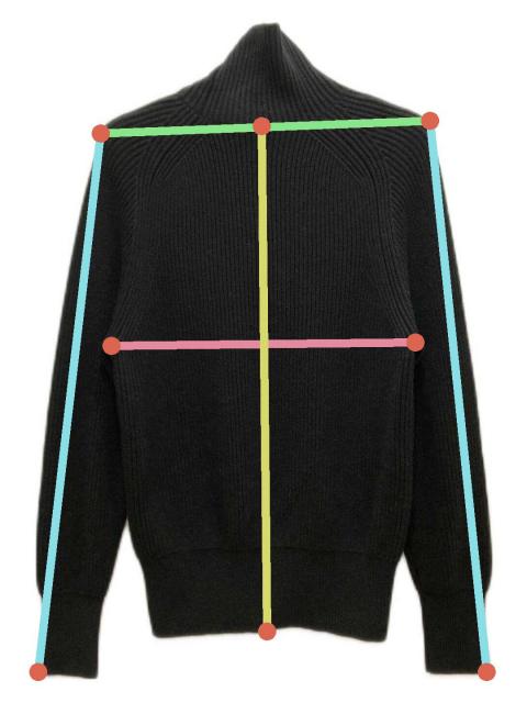 中古・古着通販】CABAN (キャバン) コットンカシミヤアゼ ハイネック