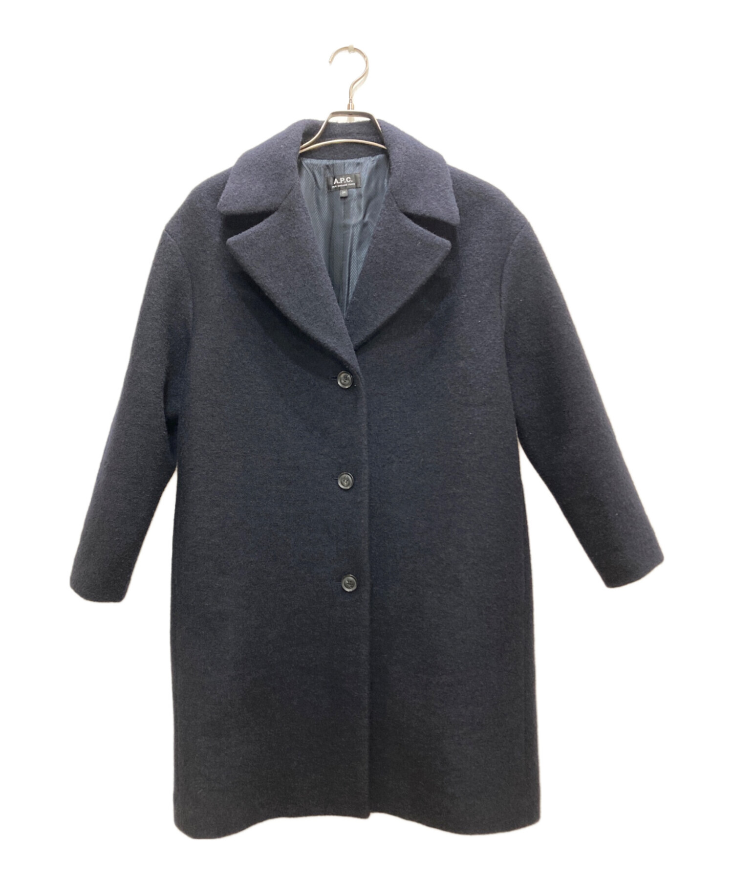 A.P.C. (アーペーセー) チェスターコート ネイビー サイズ:34 A.P.C. (アーペーセー) チェスターコート ネイビー サイズ:34