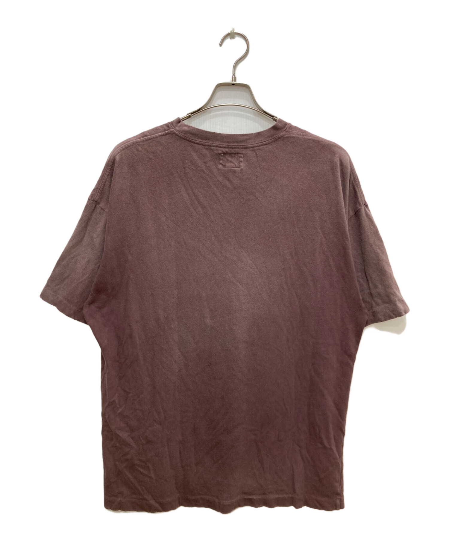 中古・古着通販】KAMIYA (カミヤ) KMY-WOLF” Distressed Tee ボルドー 