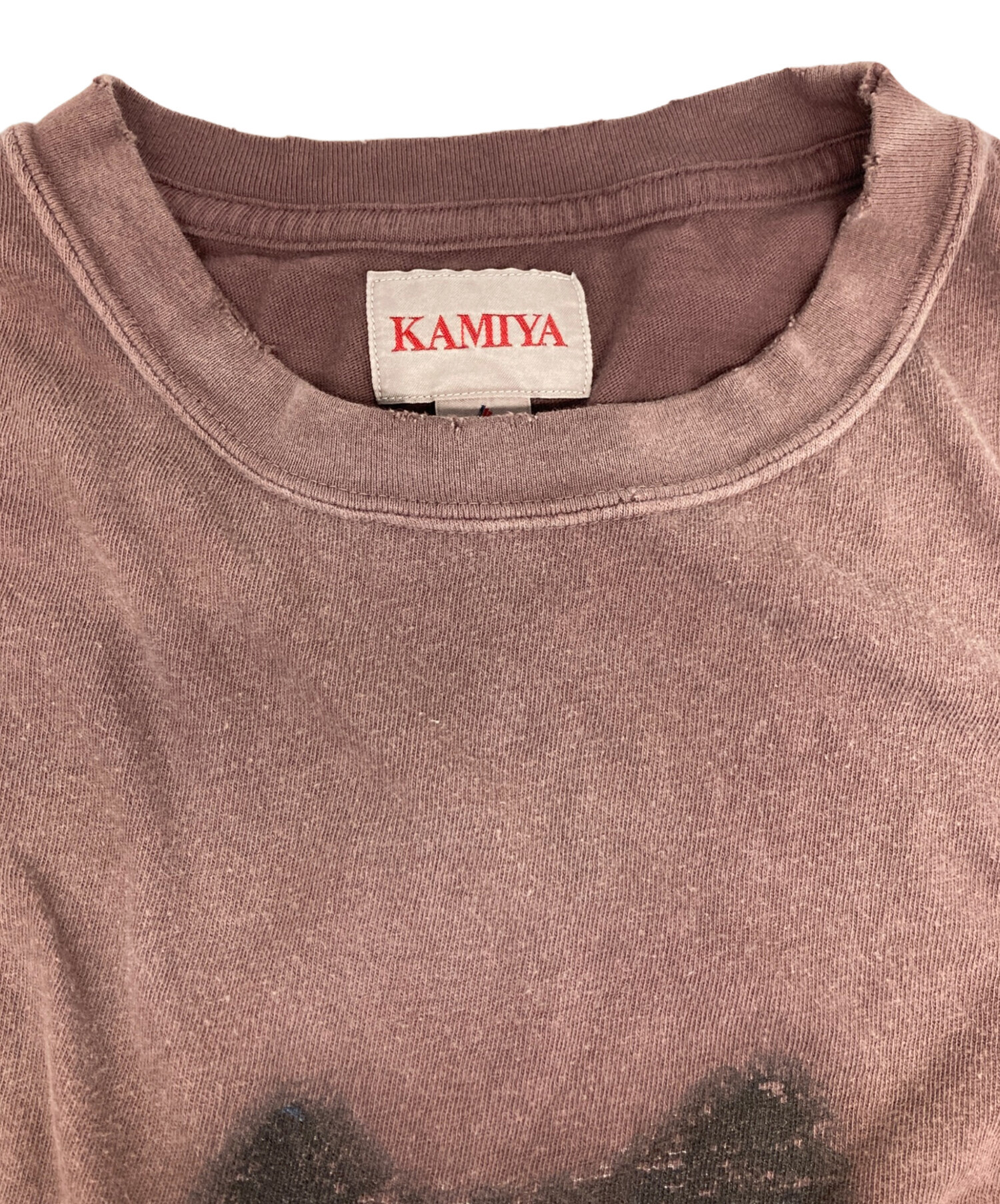 KAMIYA “KMY-WOLF” Distressed T-shirt