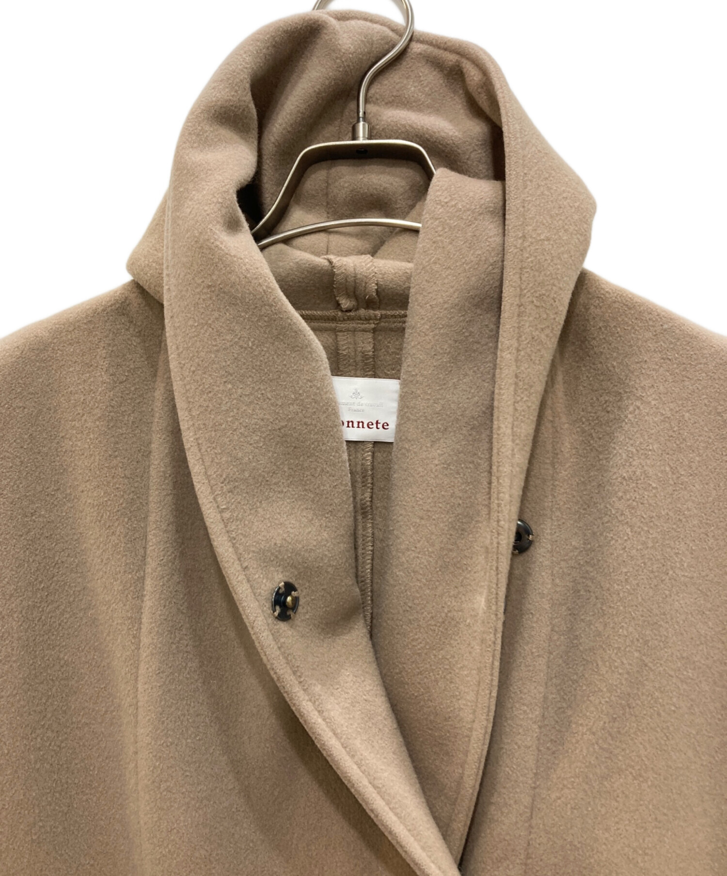 オネット ショールカラーワイドコートベージュウール100% オネット ショールカラーワイドコートベージュウール100% - メルカリ