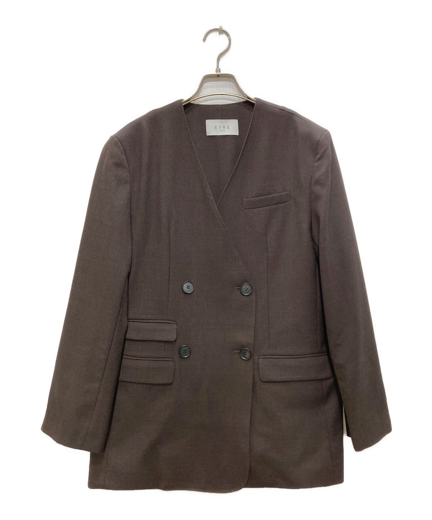 中古・古着通販】ETRE TOKYO (エトレトウキョウ) ノーカラー 中古・古着通販】ETRE TOKYO (エトレトウキョウ) ノーカラー