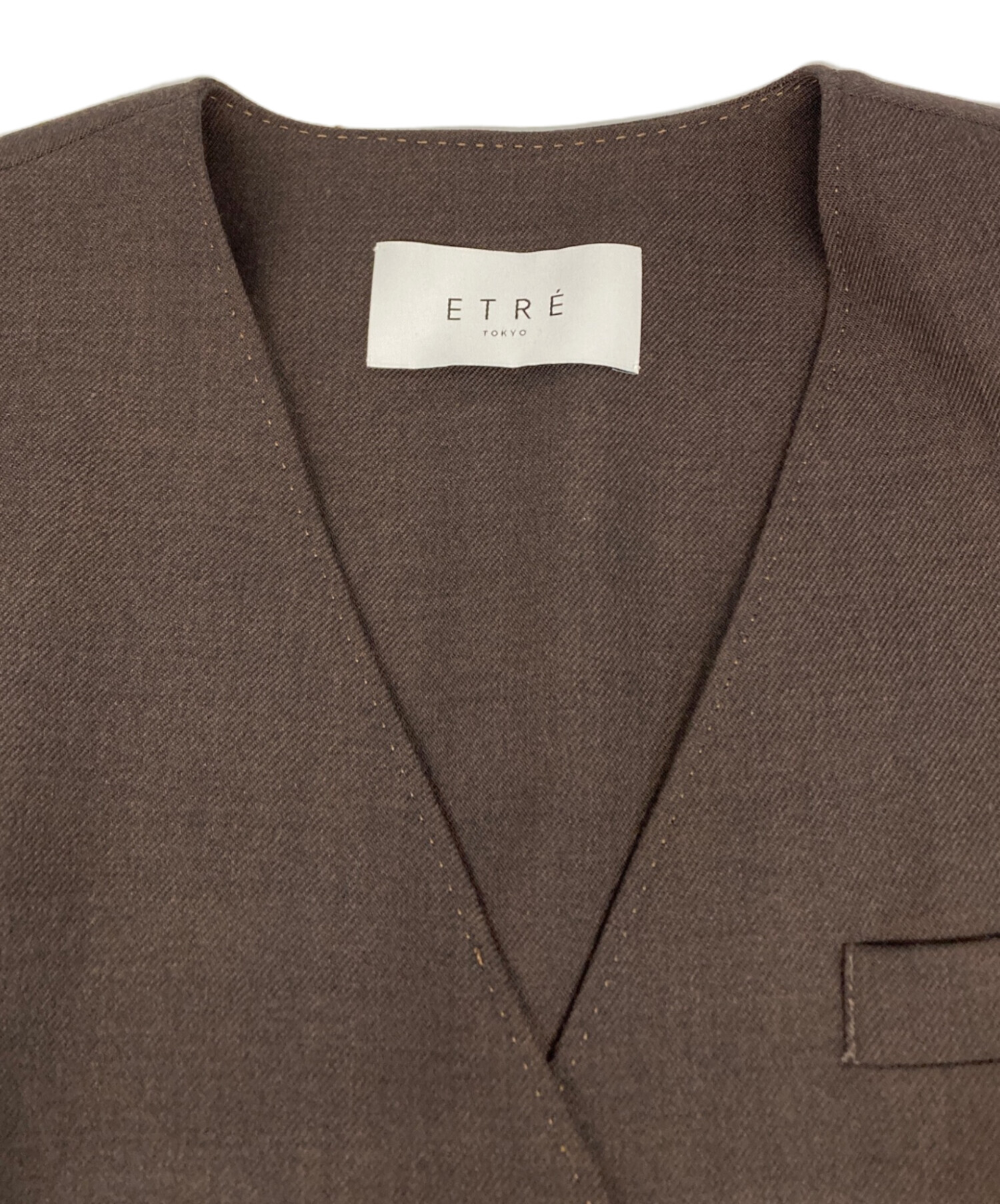 中古・古着通販】ETRE TOKYO (エトレトウキョウ) ノーカラー 中古・古着通販】ETRE TOKYO (エトレトウキョウ) ノーカラー