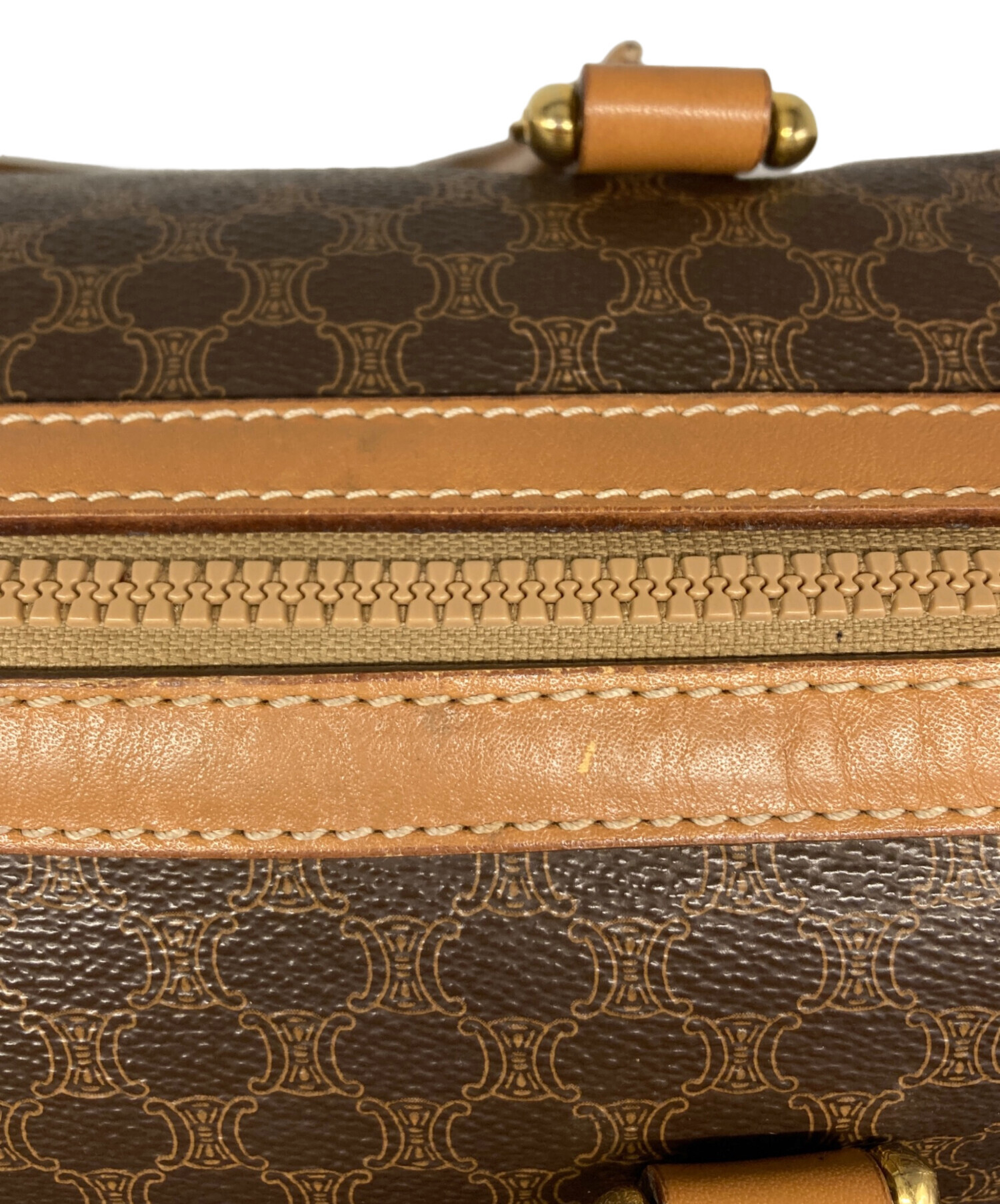 中古・古着通販】CELINE (セリーヌ) マカダム柄ボストンバッグ