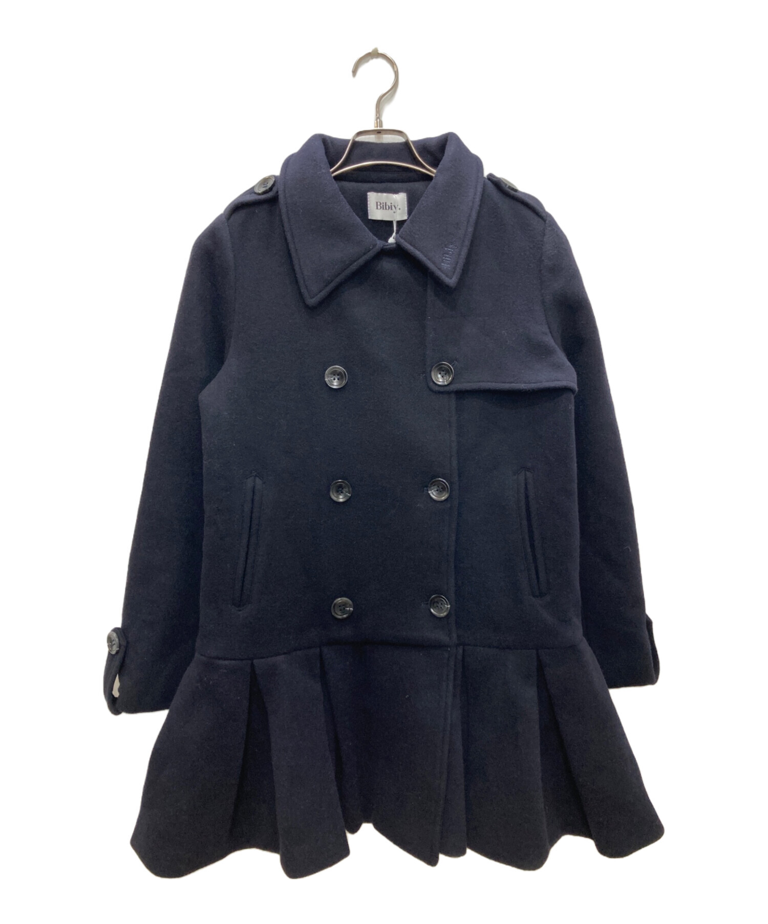 中古・古着通販】Bibiy. (ビビィ) ダブルブレストコート ネイビー 