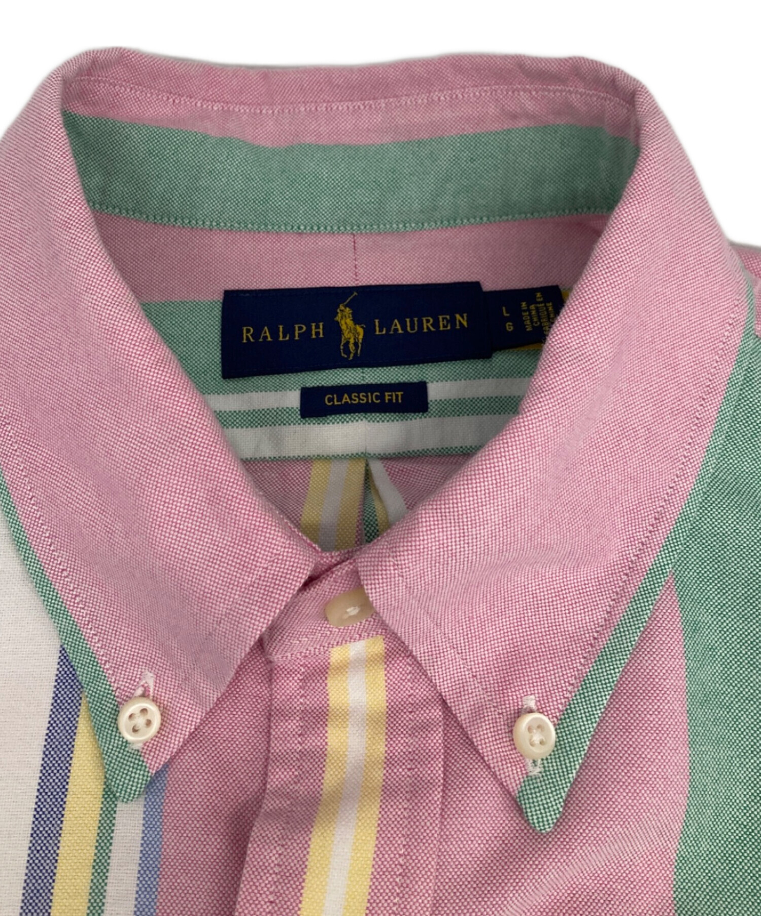 中古・古着通販】RALPH LAUREN (ラルフローレン) ストライプシャツ 