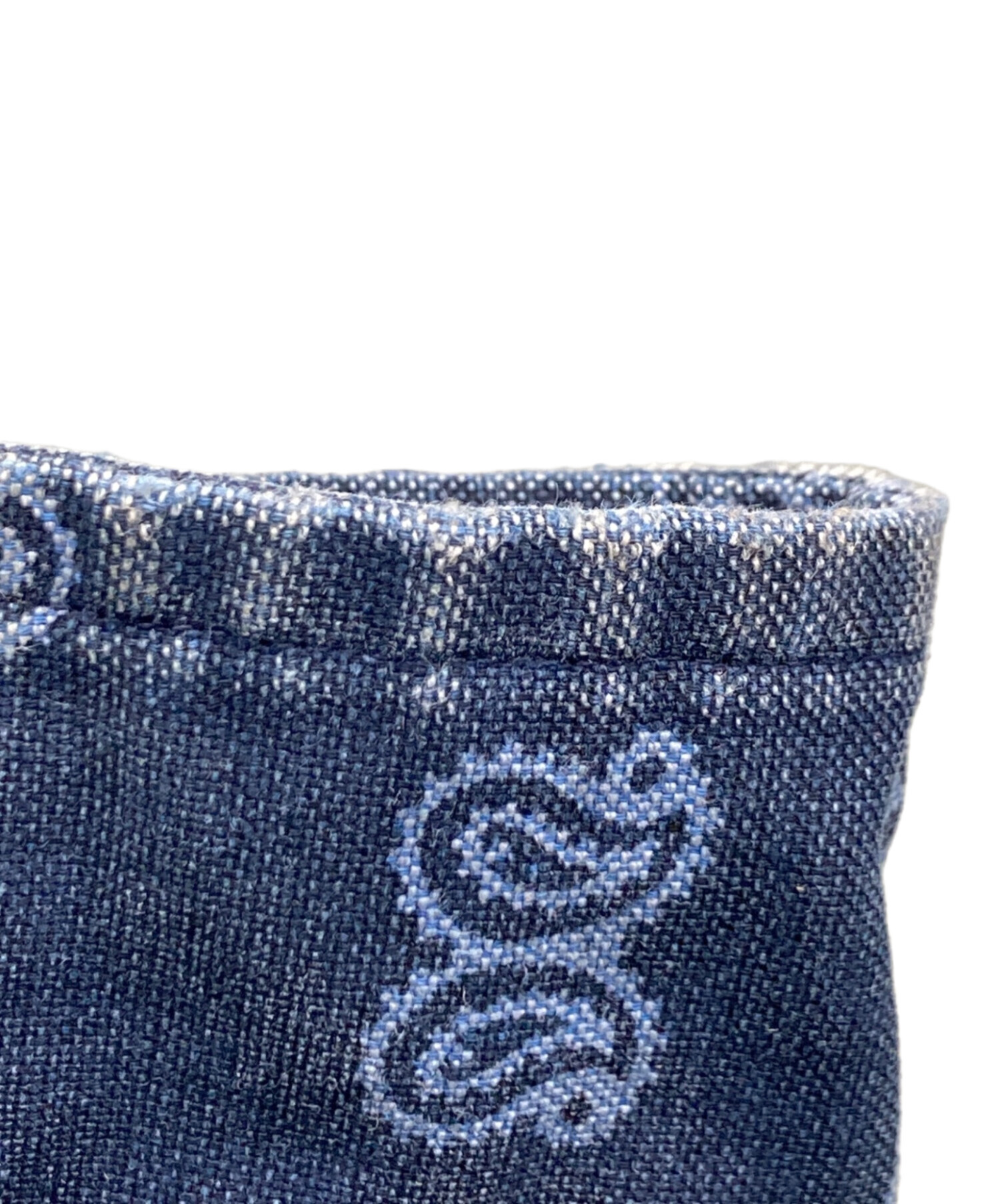 【未使用】 RRL ラルフローレン クッション ペイズリー 刺繍 ネイビー 未使用】 RRL ラルフローレン クッション ペイズリー 刺繍 ネイビー