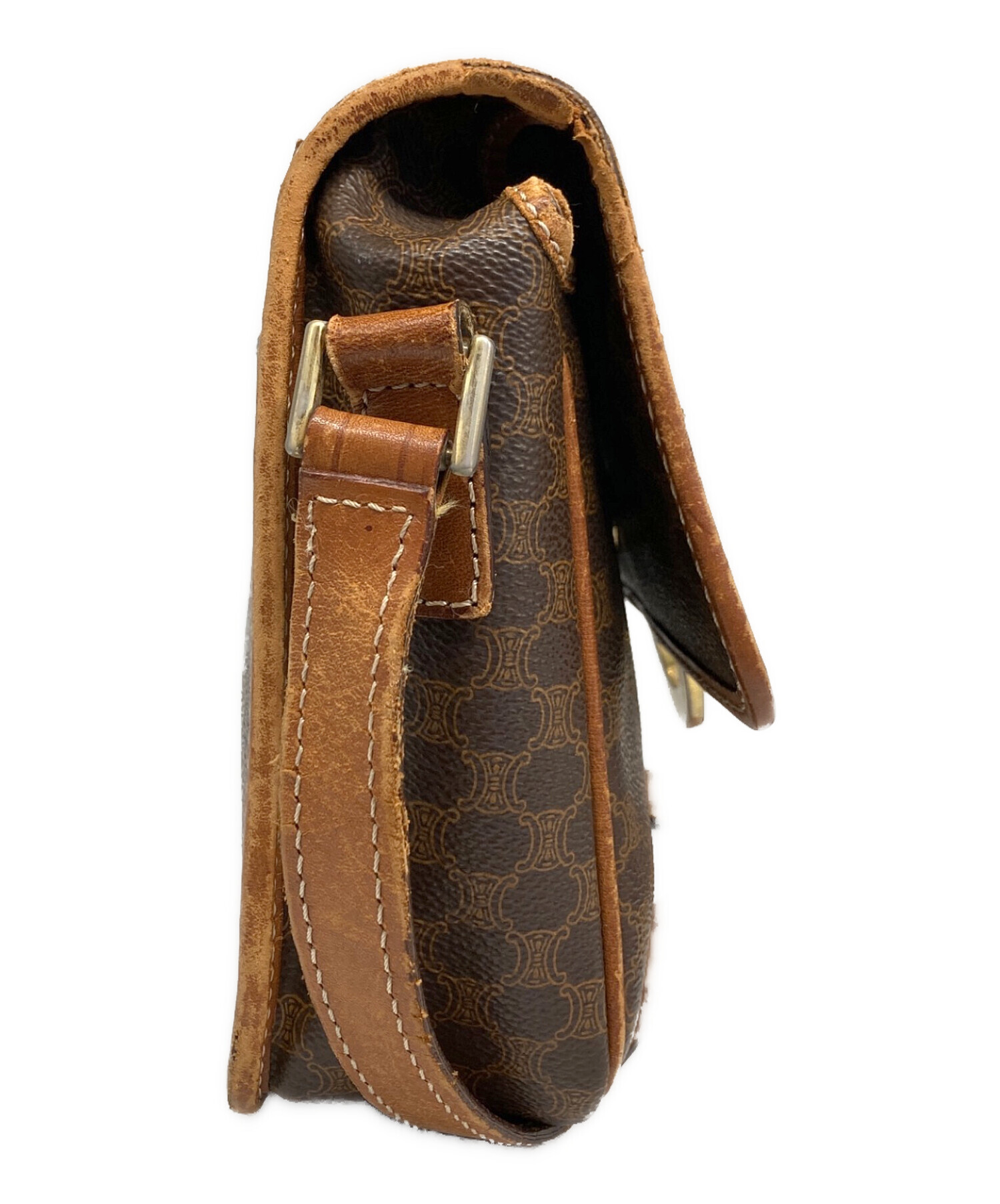 中古・古着通販】CELINE (セリーヌ) マカダム柄サークルロゴショルダー