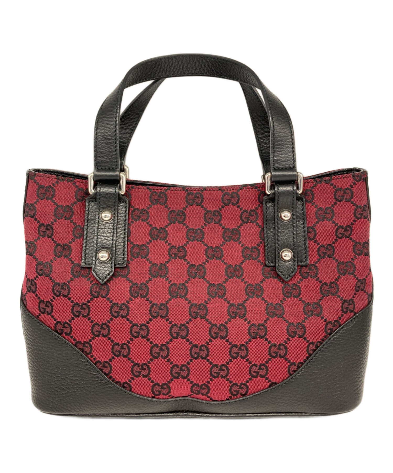 中古・古着通販】GUCCI (グッチ) ショルダーバッグ ブラック×レッド 