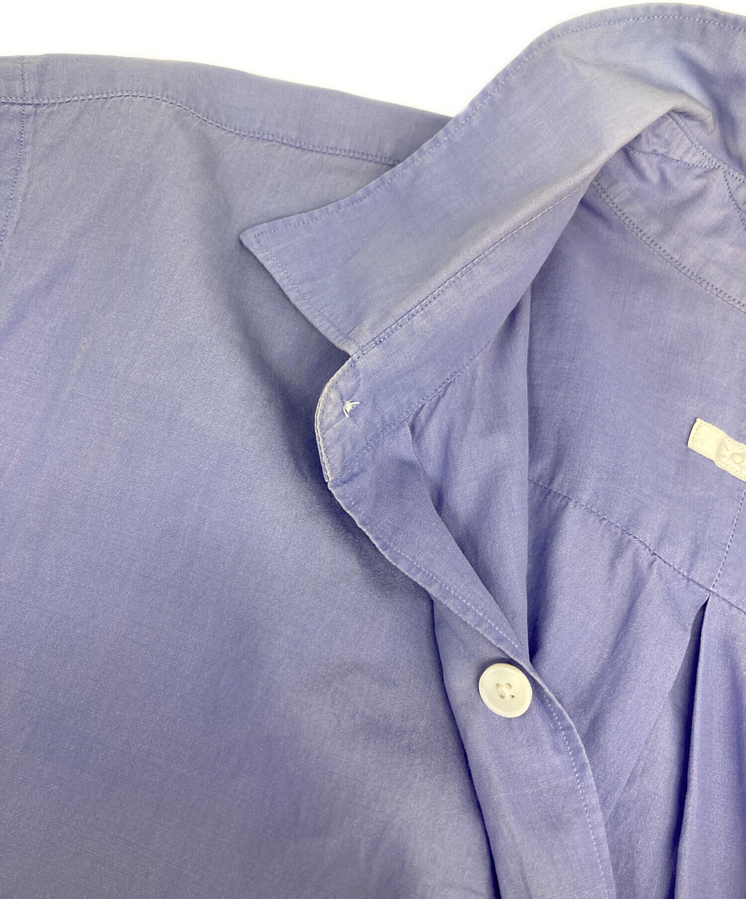 中古・古着通販】COMOLI (コモリ) コモリシャツ ブルー サイズ:2 