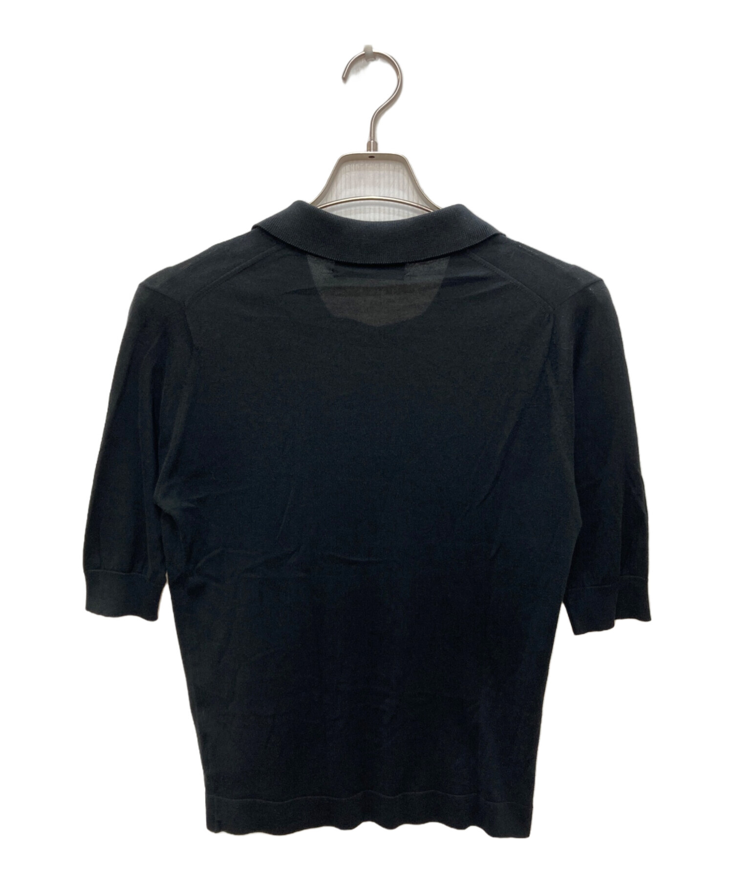 JOHN SMEDLEY ブラックポロシャツ 中古・古着通販】JOHN SMEDLEY (ジョンスメドレー) ポロシャツ